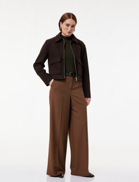 Koton X Melis Ağazat - Cepli Geniş Paça Kemerli Pantolon