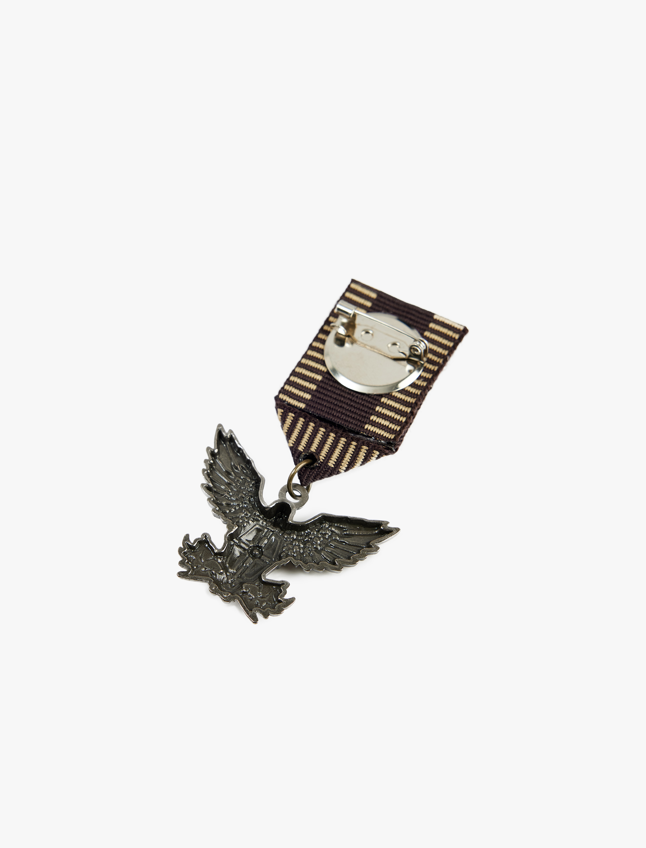  Kadın Metal Plakalı Kuş Detaylı Broş - Koton X Sima Tarkan