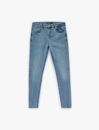 Normal Bel Pamuklu Skinny Fit Jean Pantolon - Michael Jean