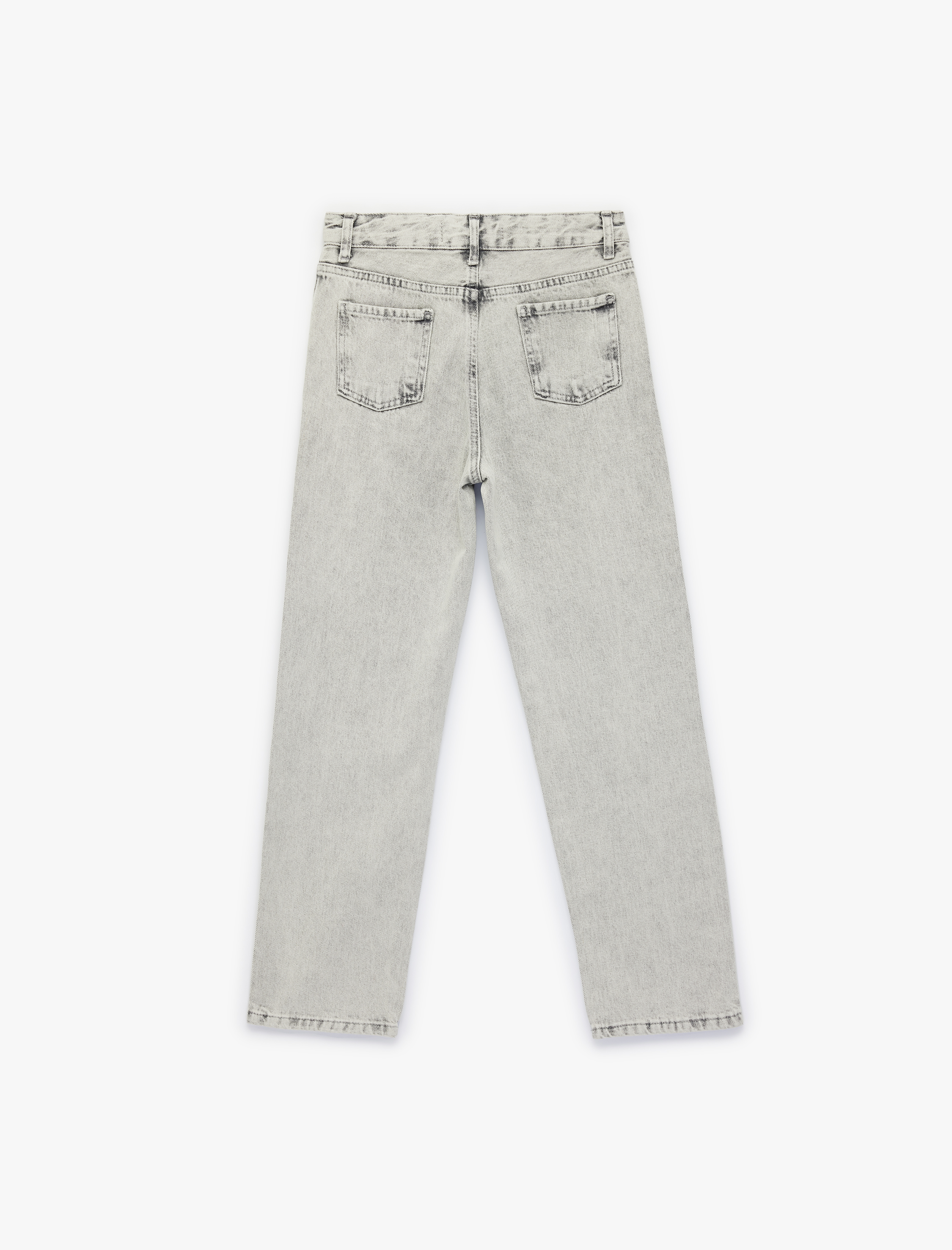  Erkek Çocuk Pamuklu Beli Ayarlanabilir Lastikli Rahat Kesim Denim Pantolon