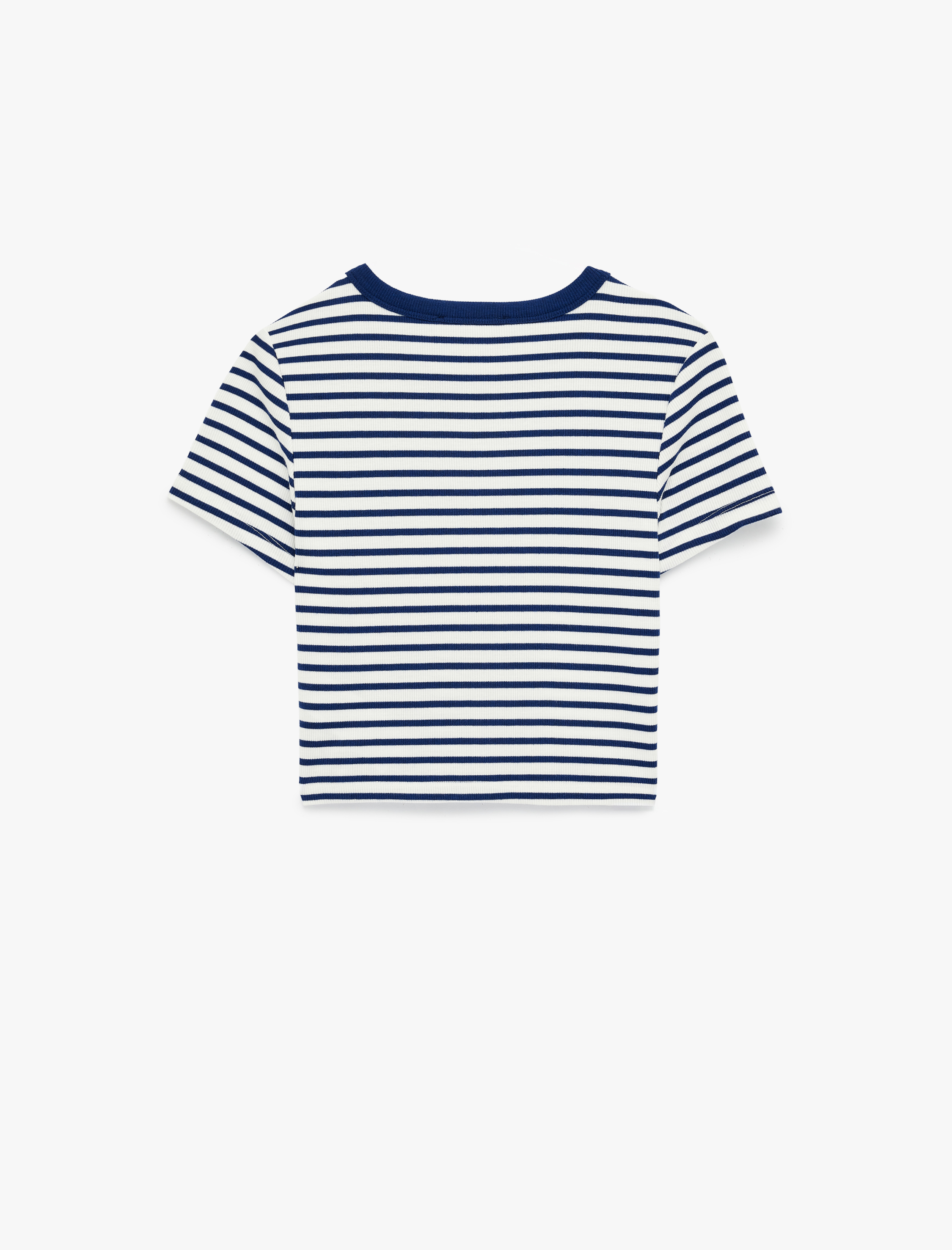   Slim Fit Kısa Kollu Bisiklet Yaka Ayıcık Baskılı Tişört