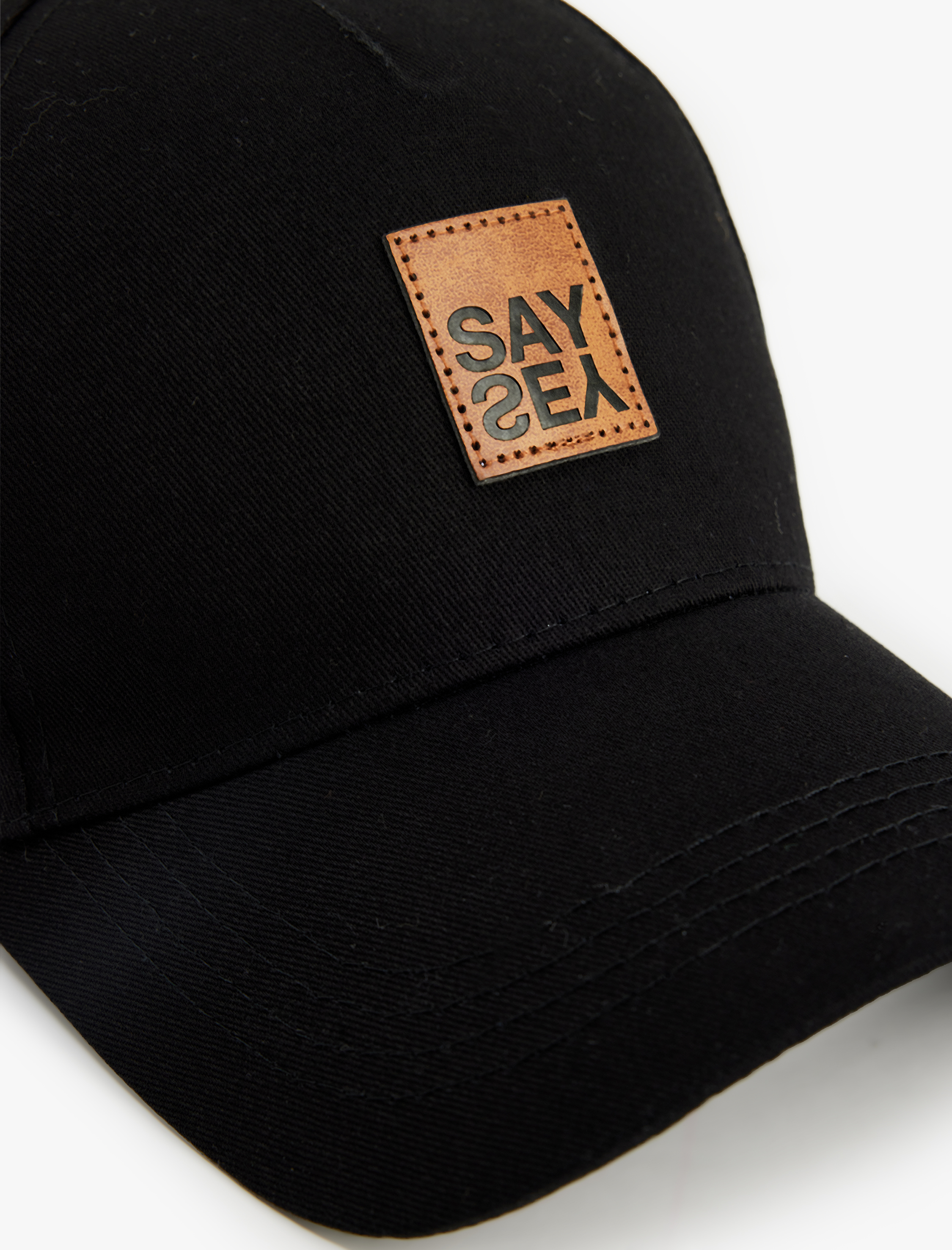  Erkek Pamuklu Etiket Detaylı Kep Şapka