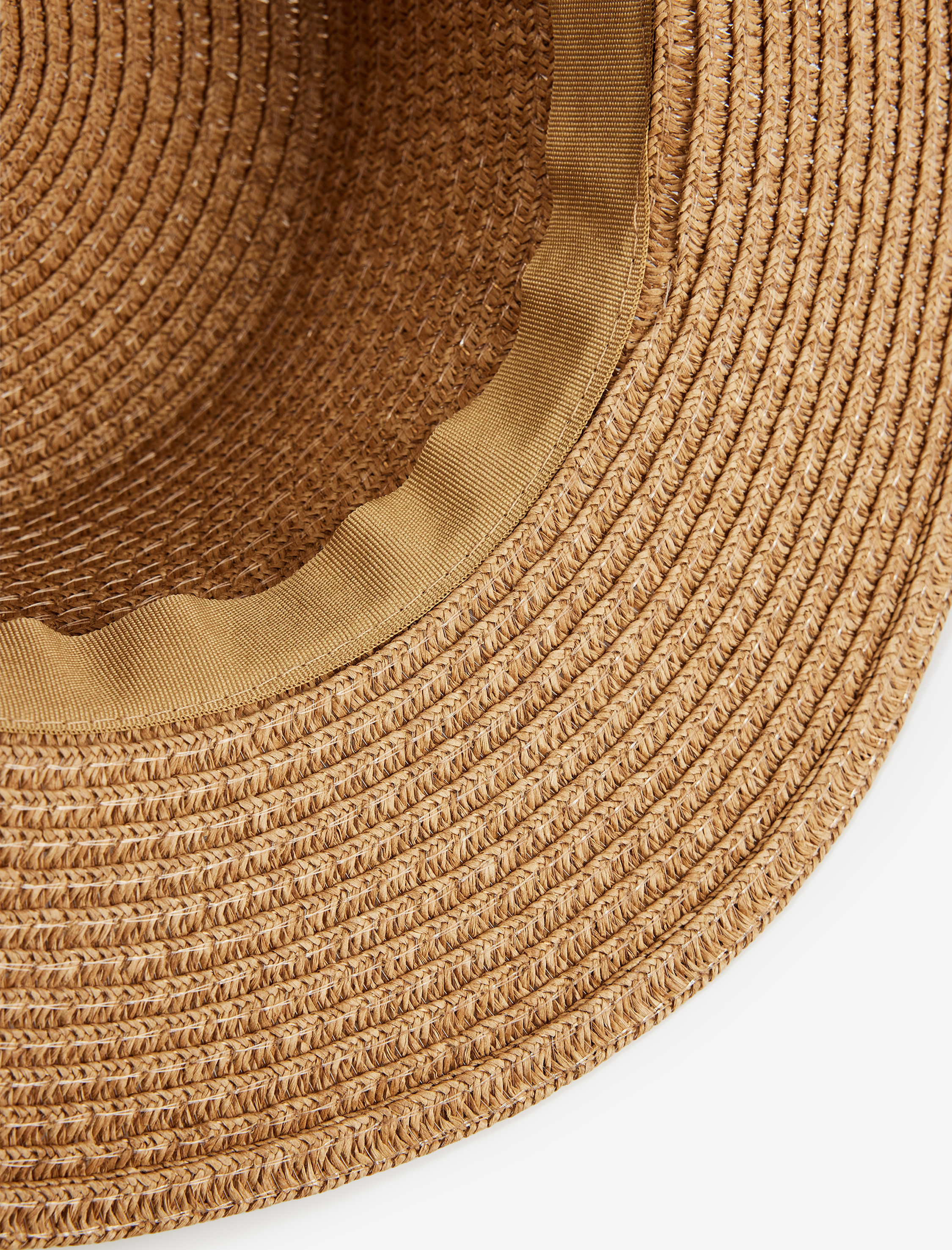  Kadın Bant Detaylı Hasır Şapka