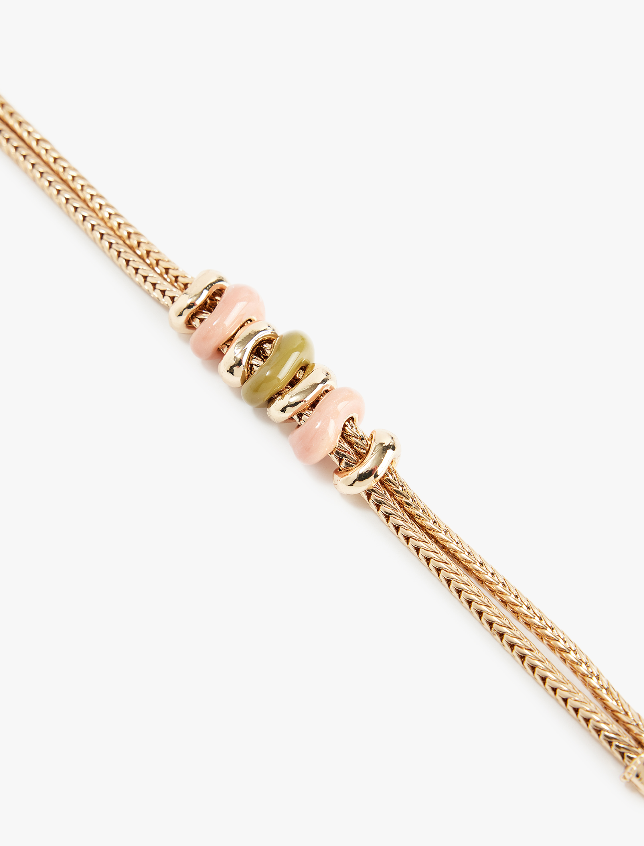  Kadın Taş Detaylı Zincir Bileklik