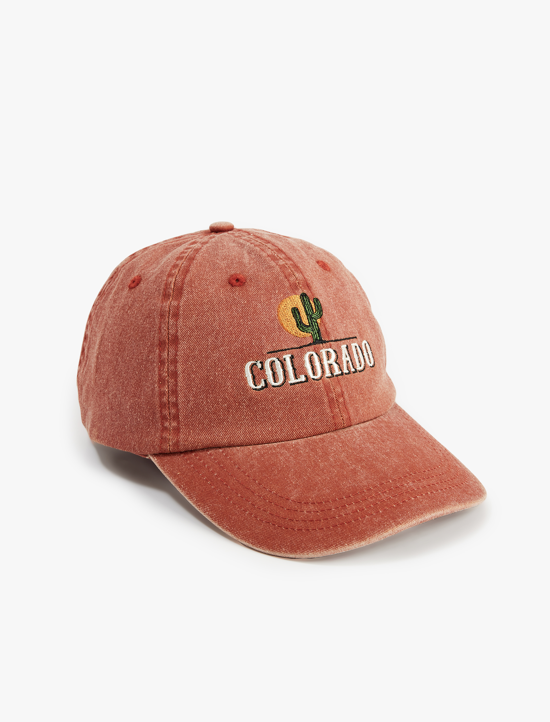  Erkek Yıkamalı Pamuklu Çok Renkli İşlemeli Kep Şapka