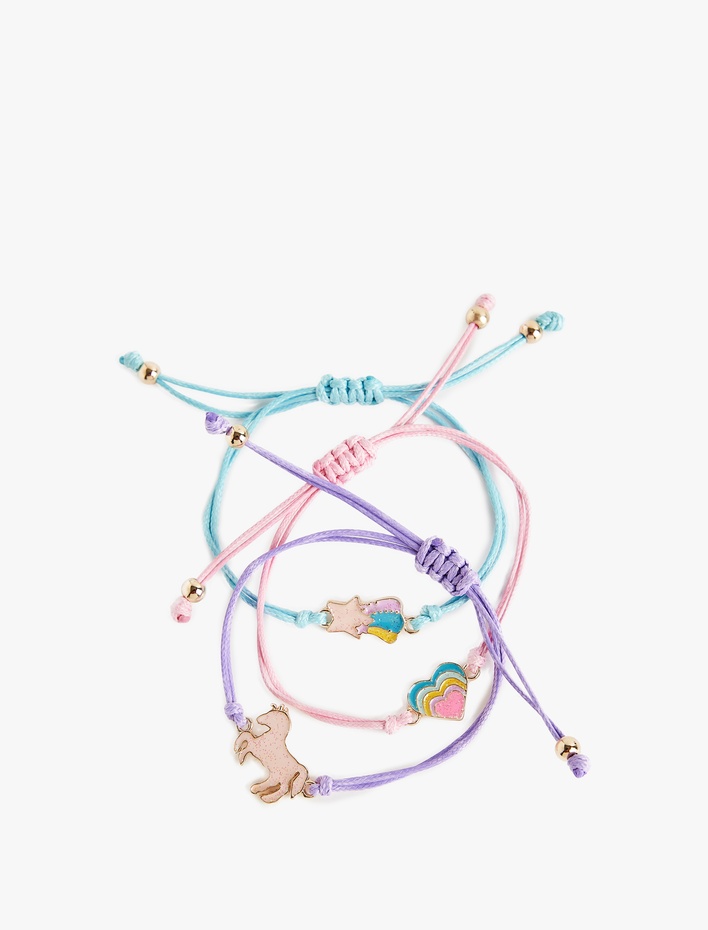 Kadın 3'lü İpli Bileklik Seti