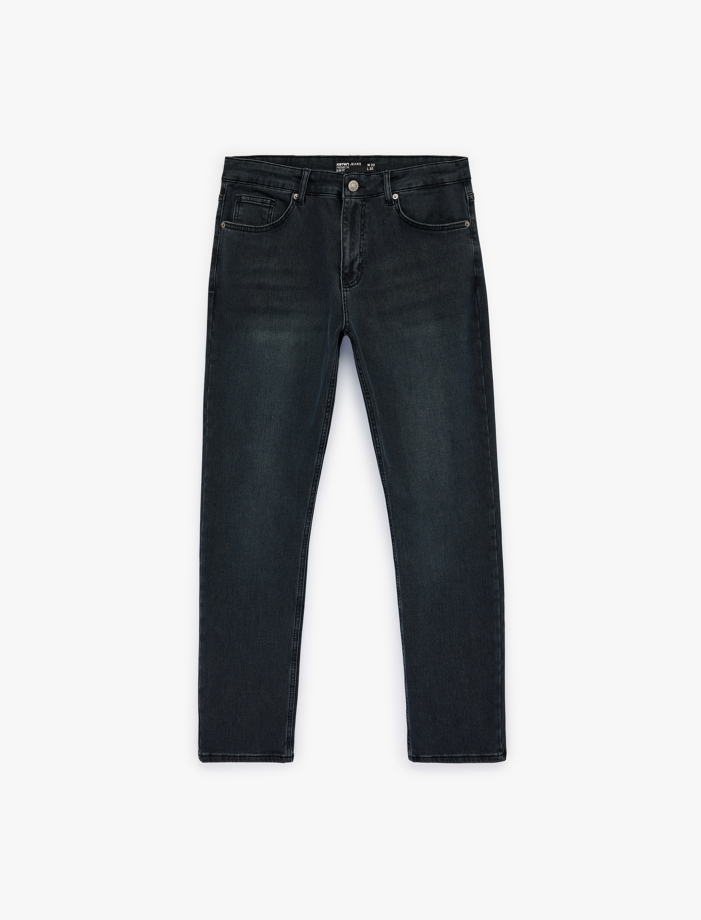   Normal Bel Cepli Pamuklu Slim Fit Jean Pantolon - Brad Jean