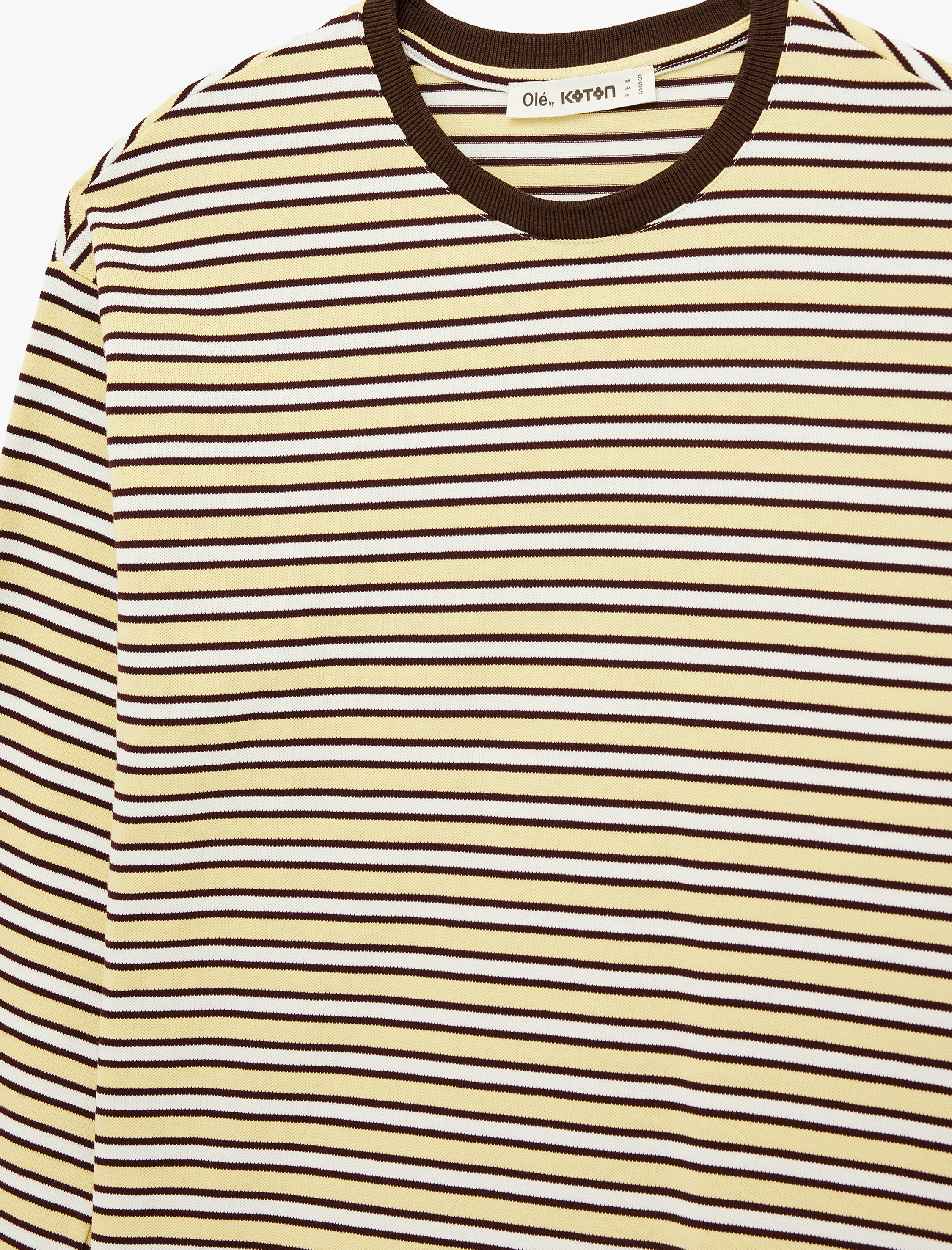   Basic Uzun Kollu Bisiklet Yaka Oversize Tişört