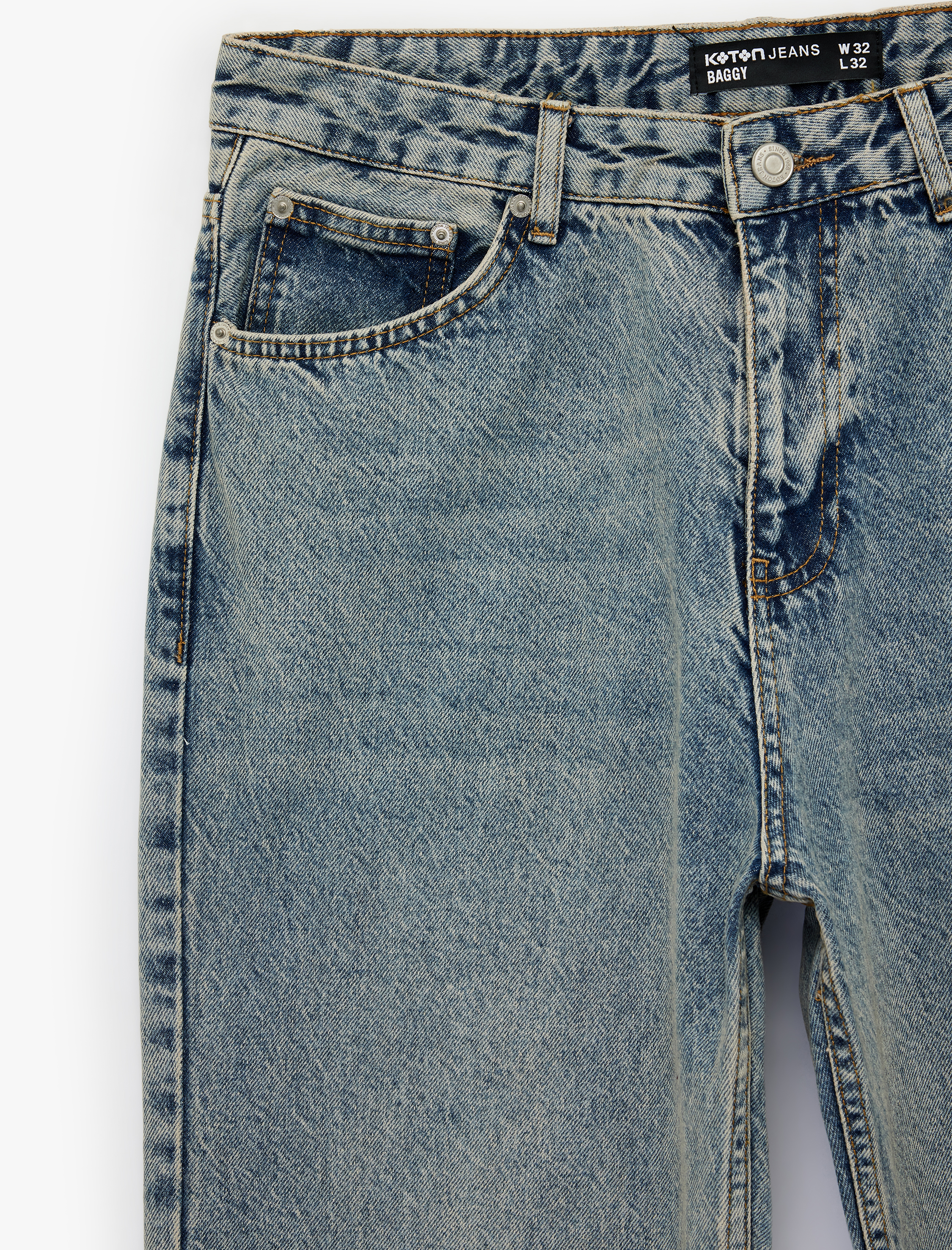   Pamuklu Bol Oversize Normal Paça Baggy Jean Pantolon