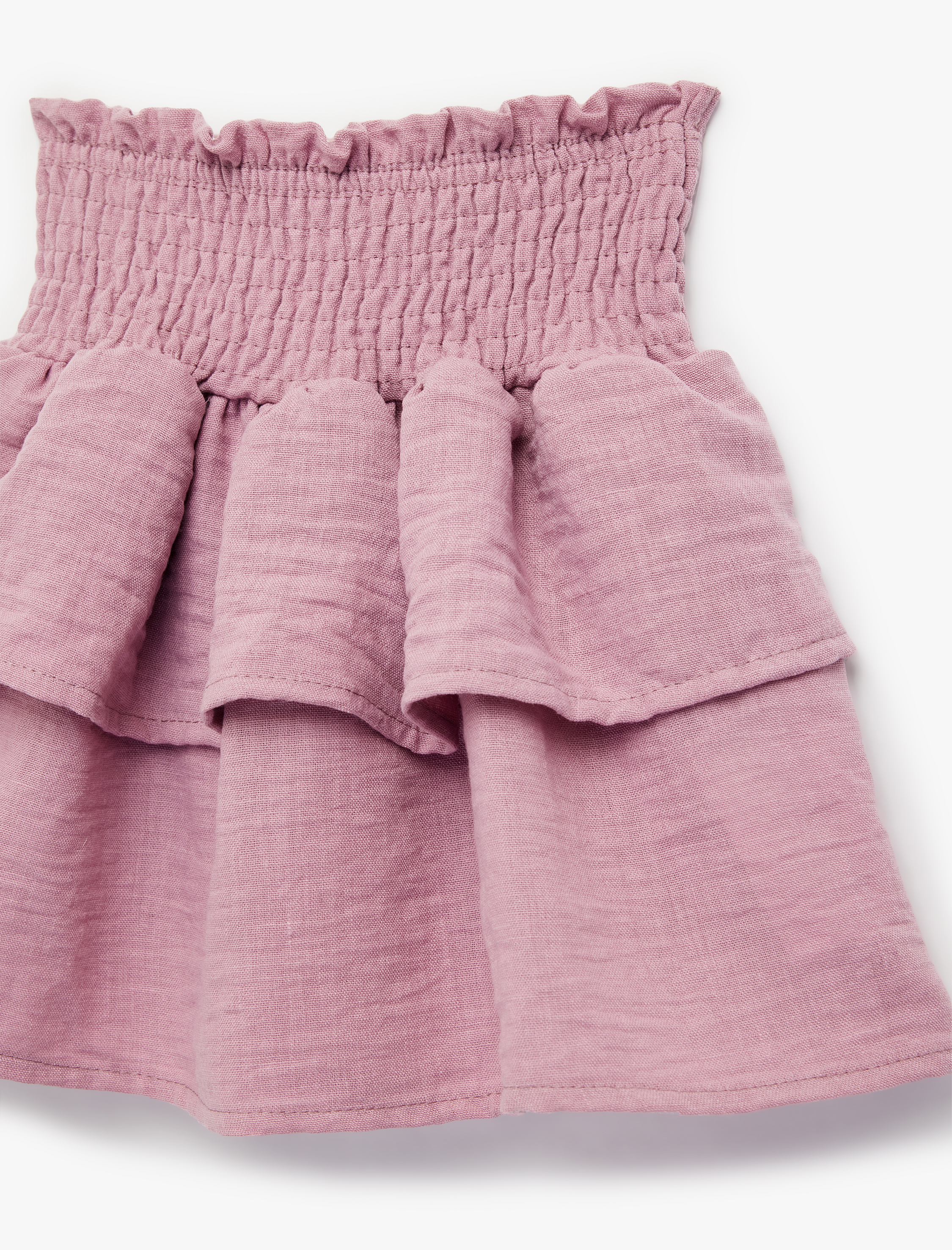  Kız Bebek Gipeli Katmanlı Diz Üstü Fırfırlı Etek