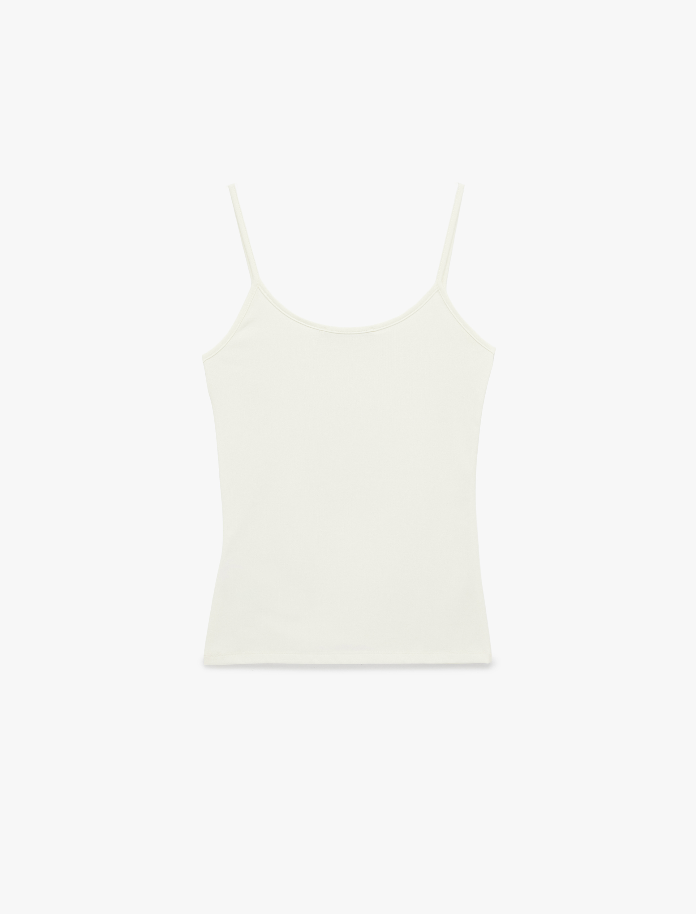   U Yaka Kolsuz Slim Fit Basic Atlet