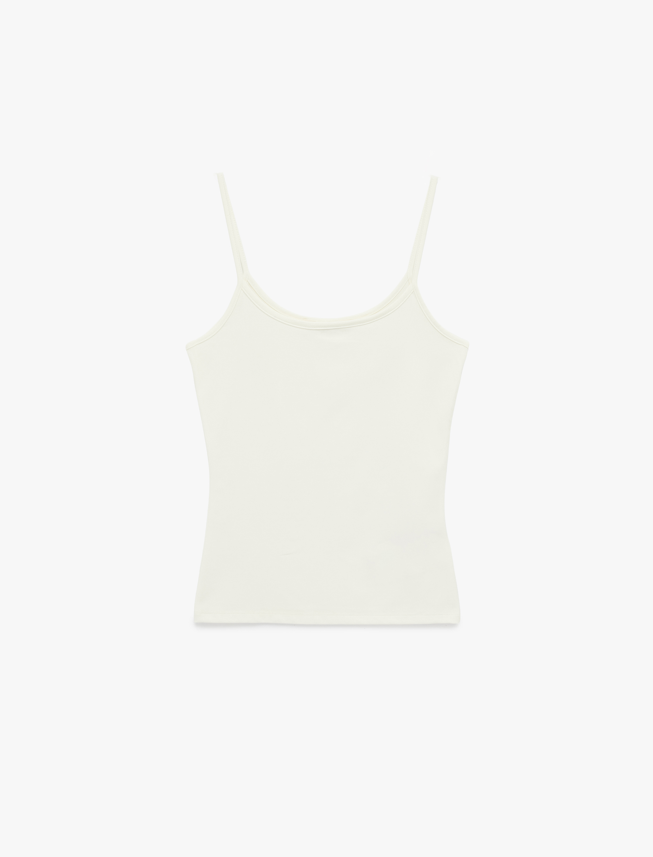   U Yaka Kolsuz Slim Fit Basic Atlet