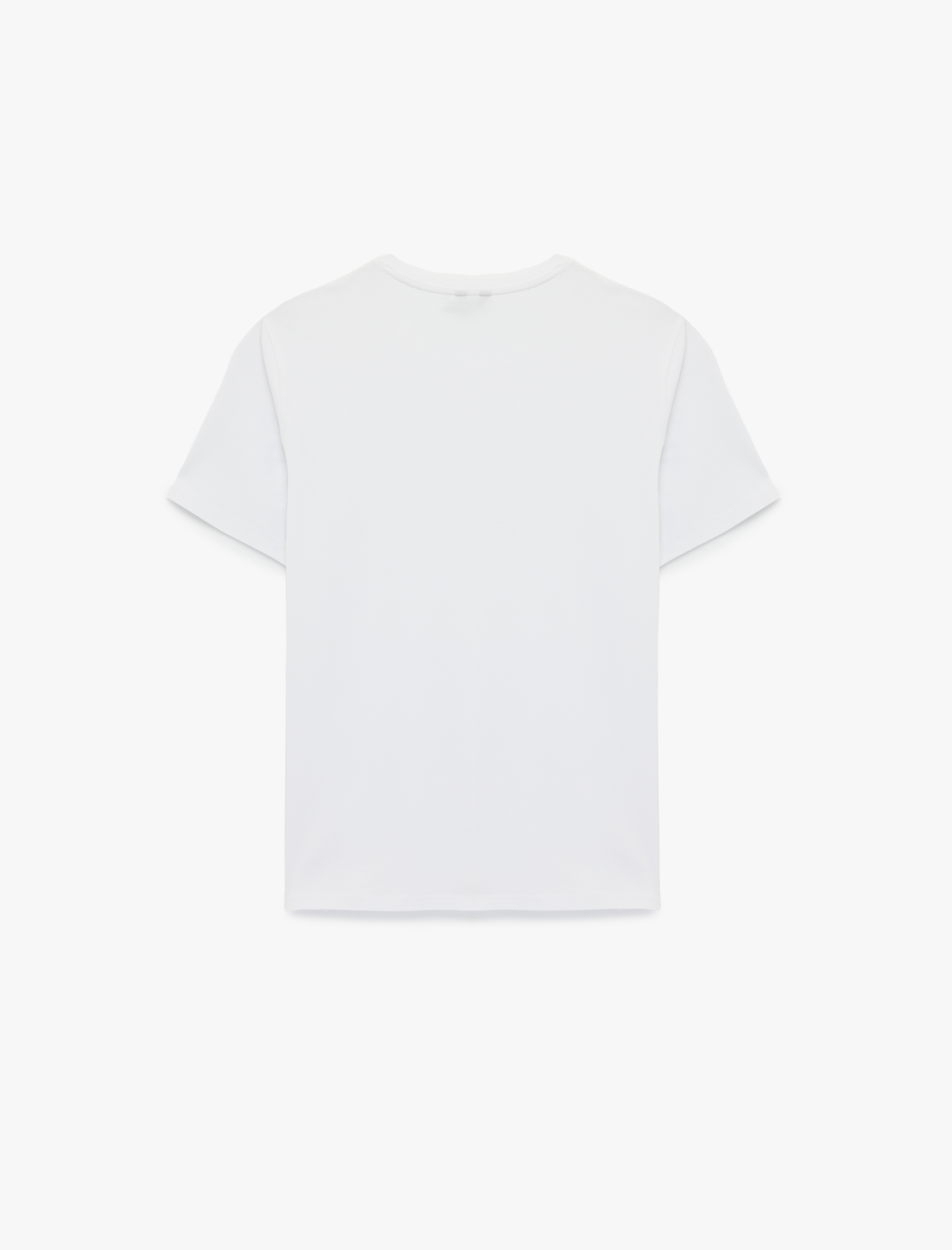   Slim Fit Kısa Kollu Bisiklet Yaka Pamuklu Tişört