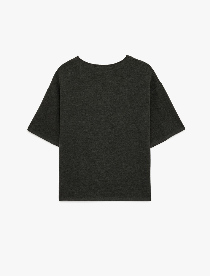  Regular Fit Kısa Kollu Bisiklet Yaka Basic Tişört