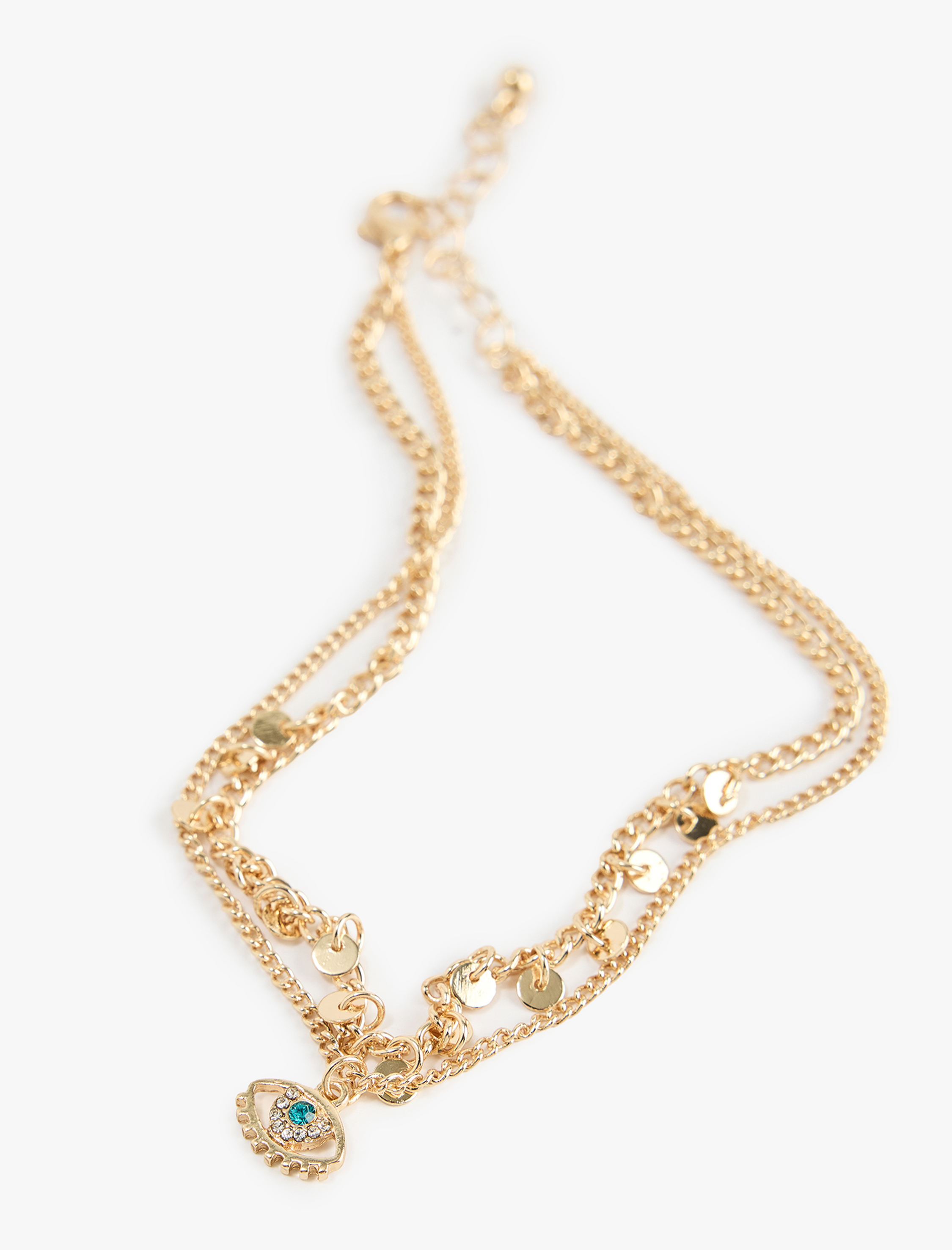  Kadın Göz Detaylı Zincir Bileklik