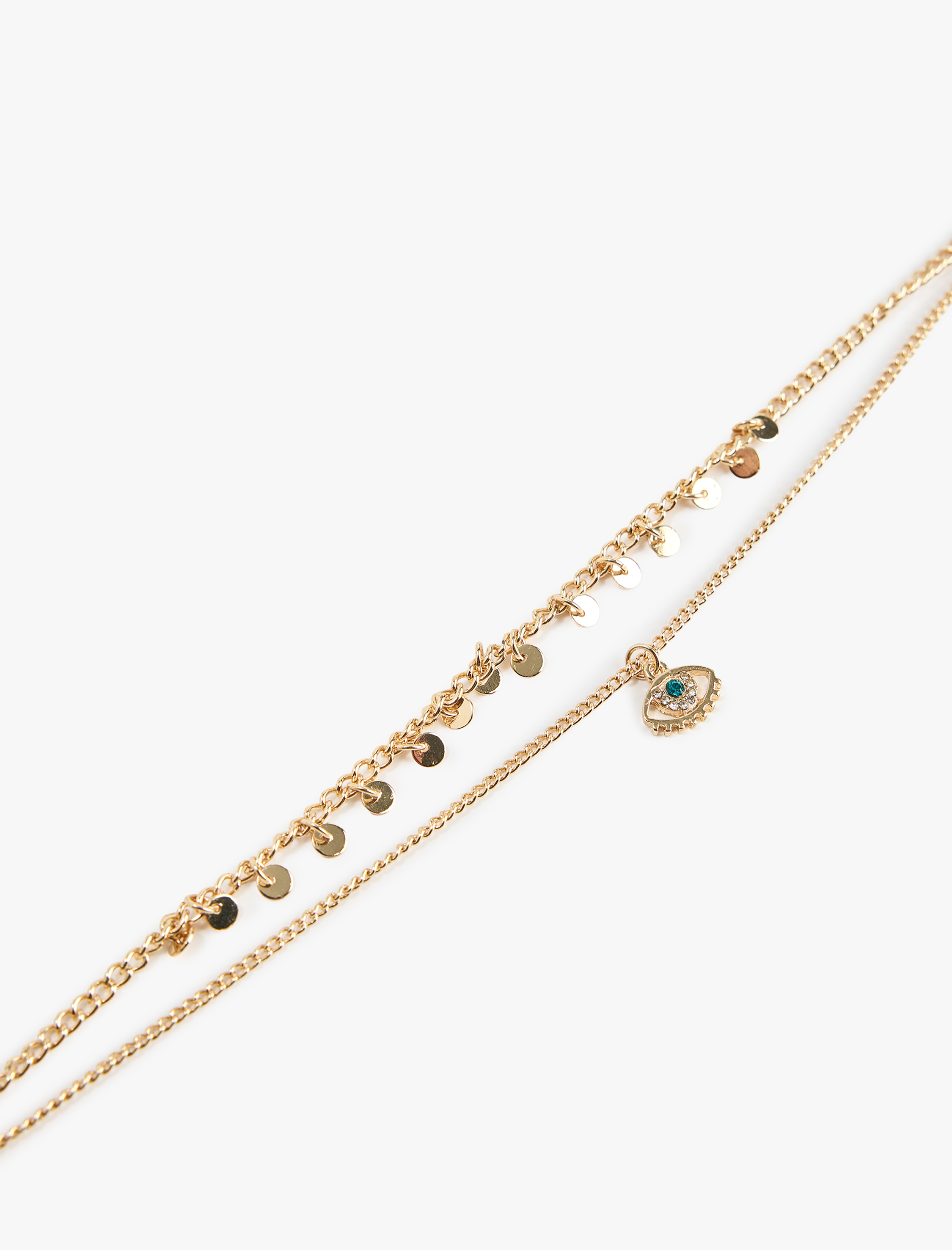  Kadın Göz Detaylı Zincir Bileklik