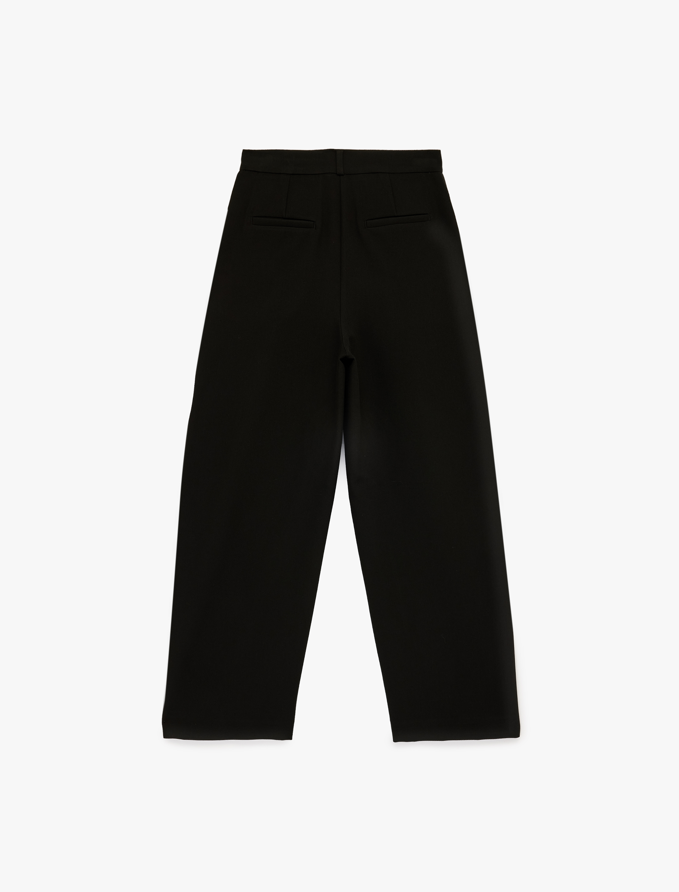   Regular Fit Yüksek Bel Viskon Karışımlı Balon Pantolon