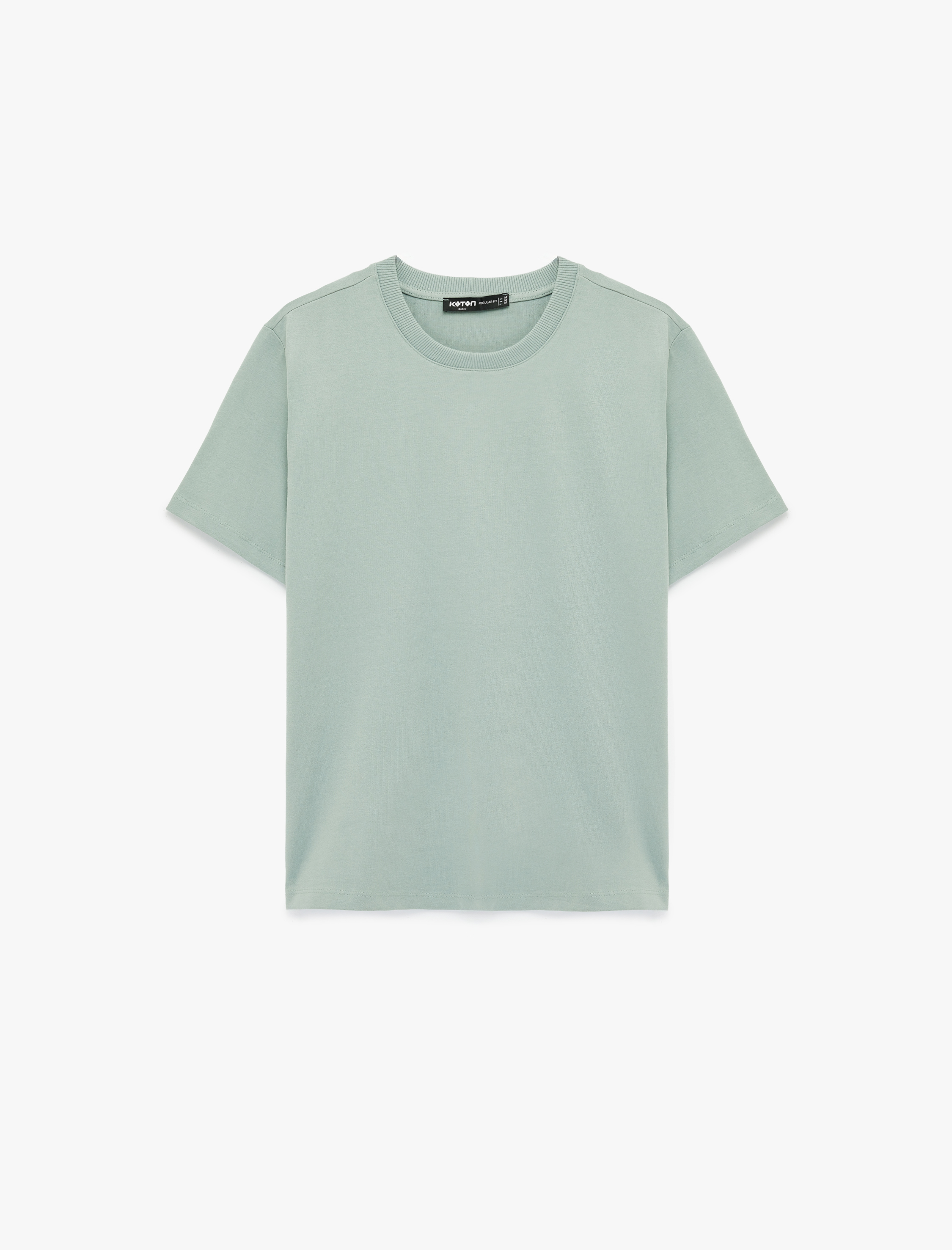   Pamuklu Regular Fit Kısa Kollu Basic Bisiklet Yaka Tişört