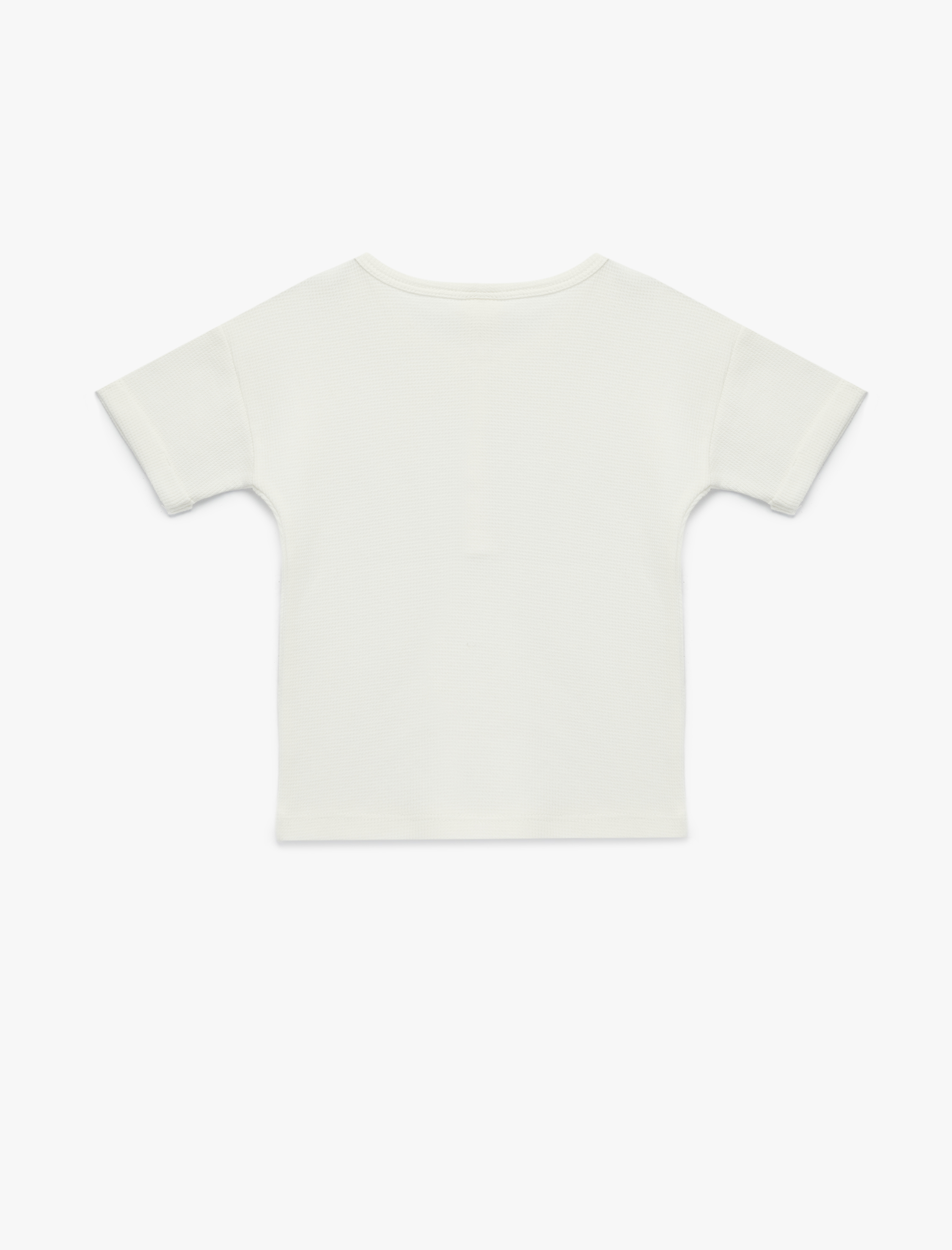  Erkek Bebek Bisiklet Yaka Kısa Kollu Düğmeli Pamuklu Tişört