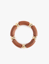 Boncuk Detaylı Halka Bileklik