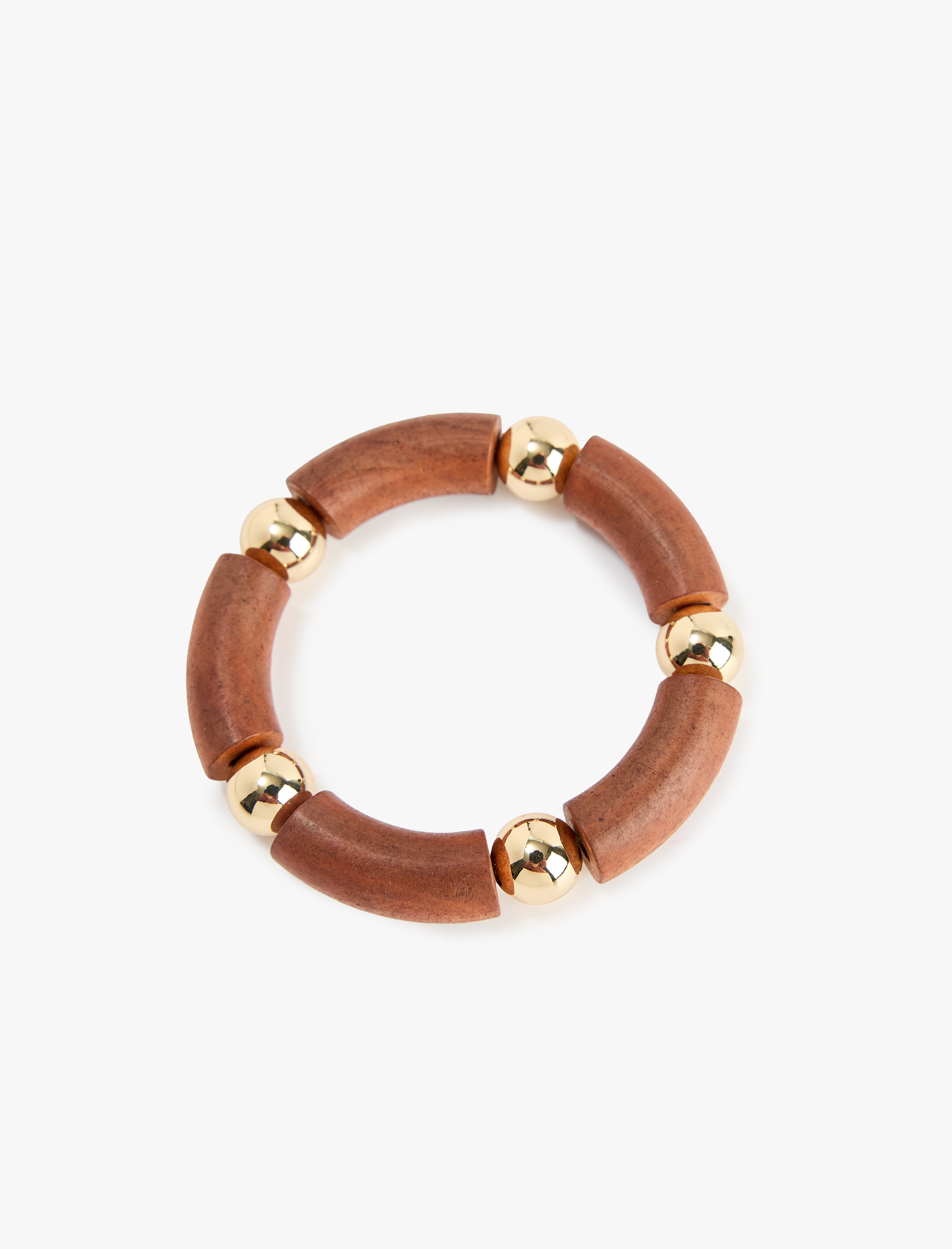  Kadın Boncuk Detaylı Halka Bileklik