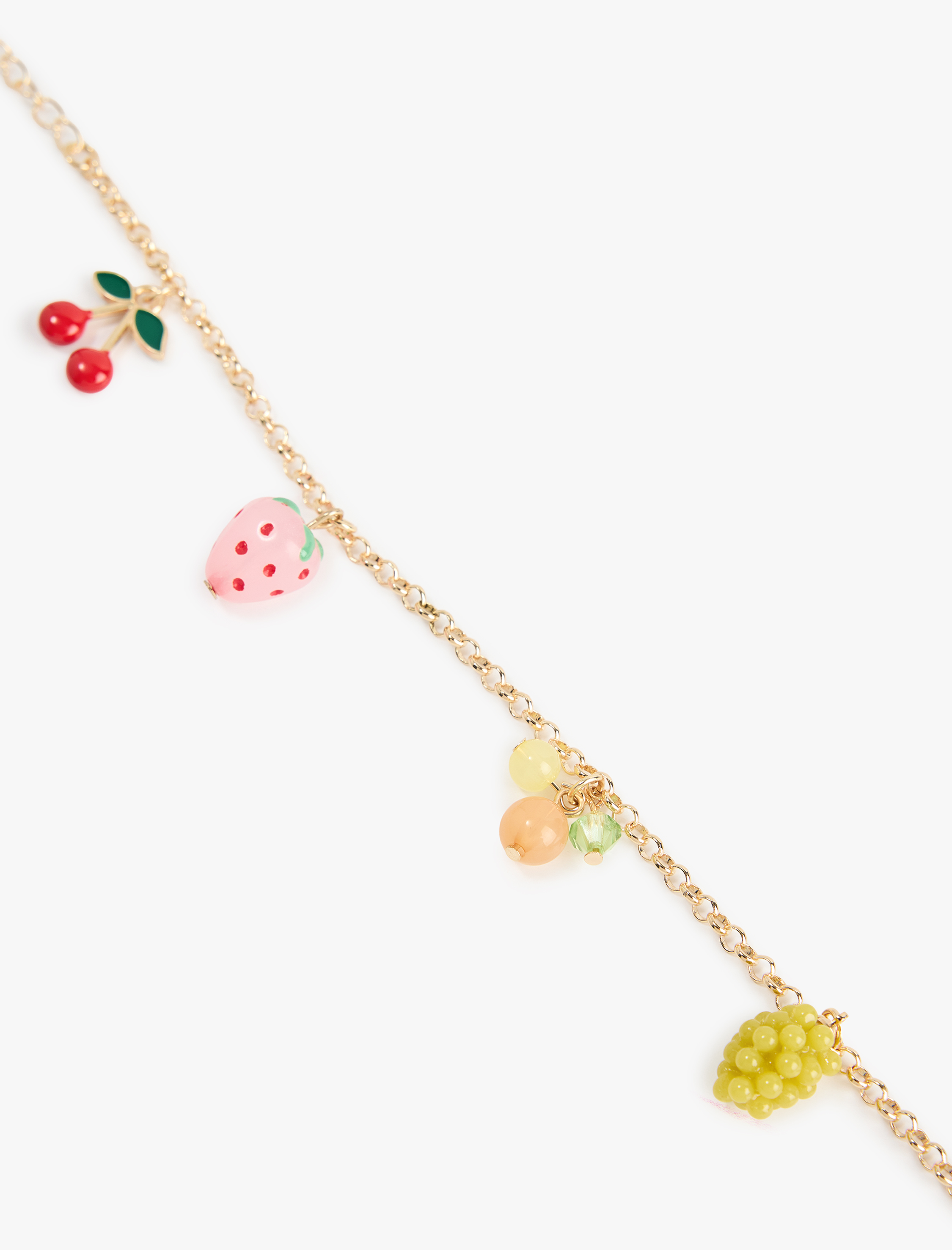  Kadın Meyve Detaylı Sallantılı Zincir Bileklik