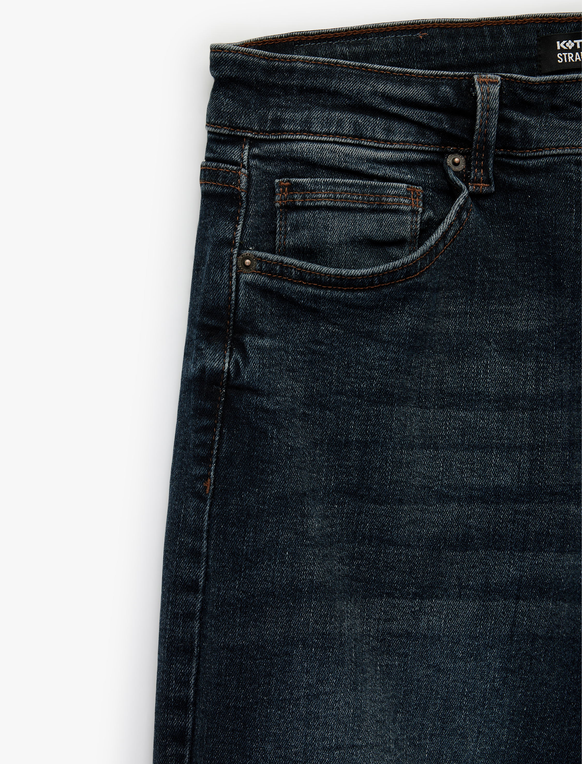   Normal Bel Cepli Straight Fit Jean Pantolon - Mark Jean