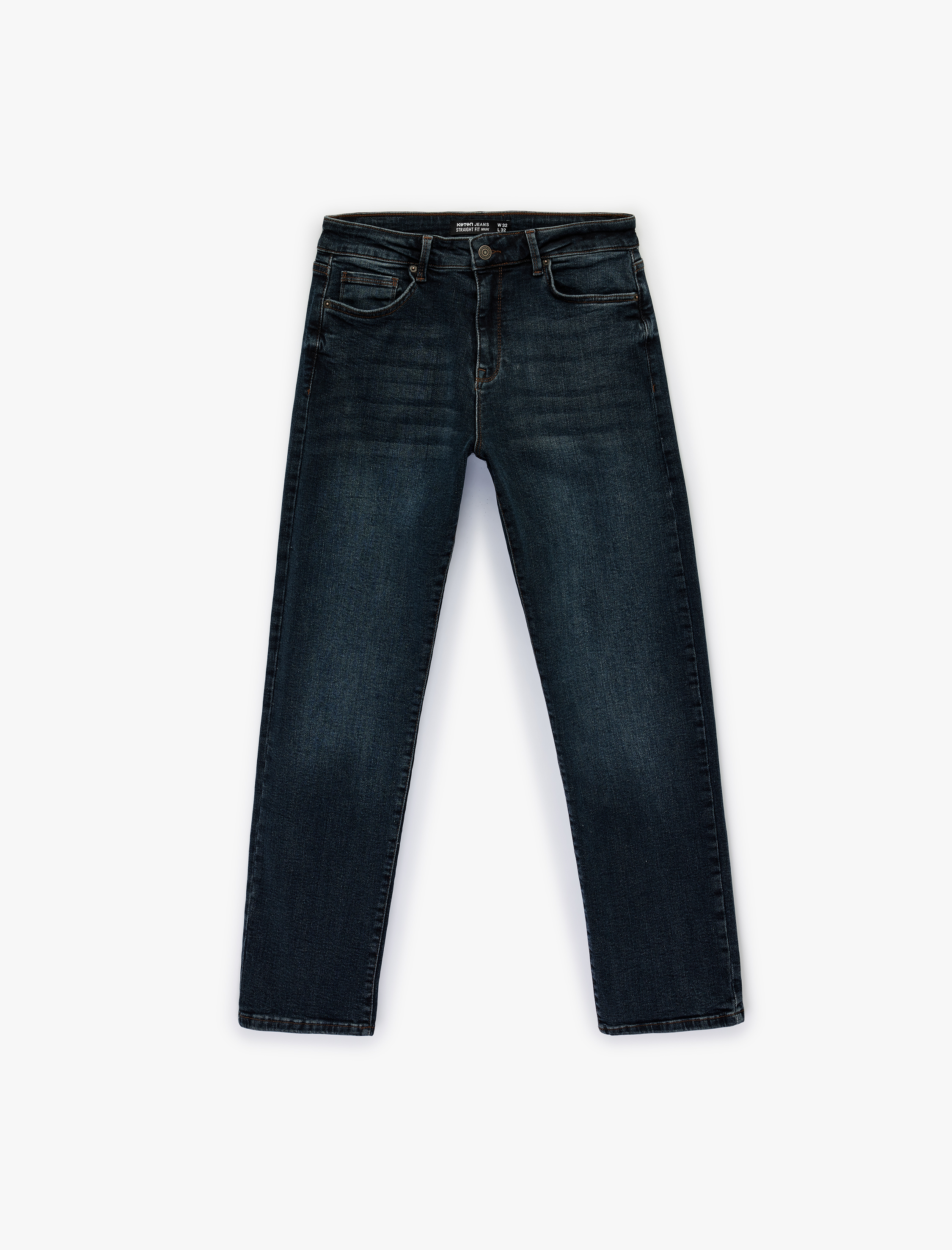   Normal Bel Cepli Straight Fit Jean Pantolon - Mark Jean