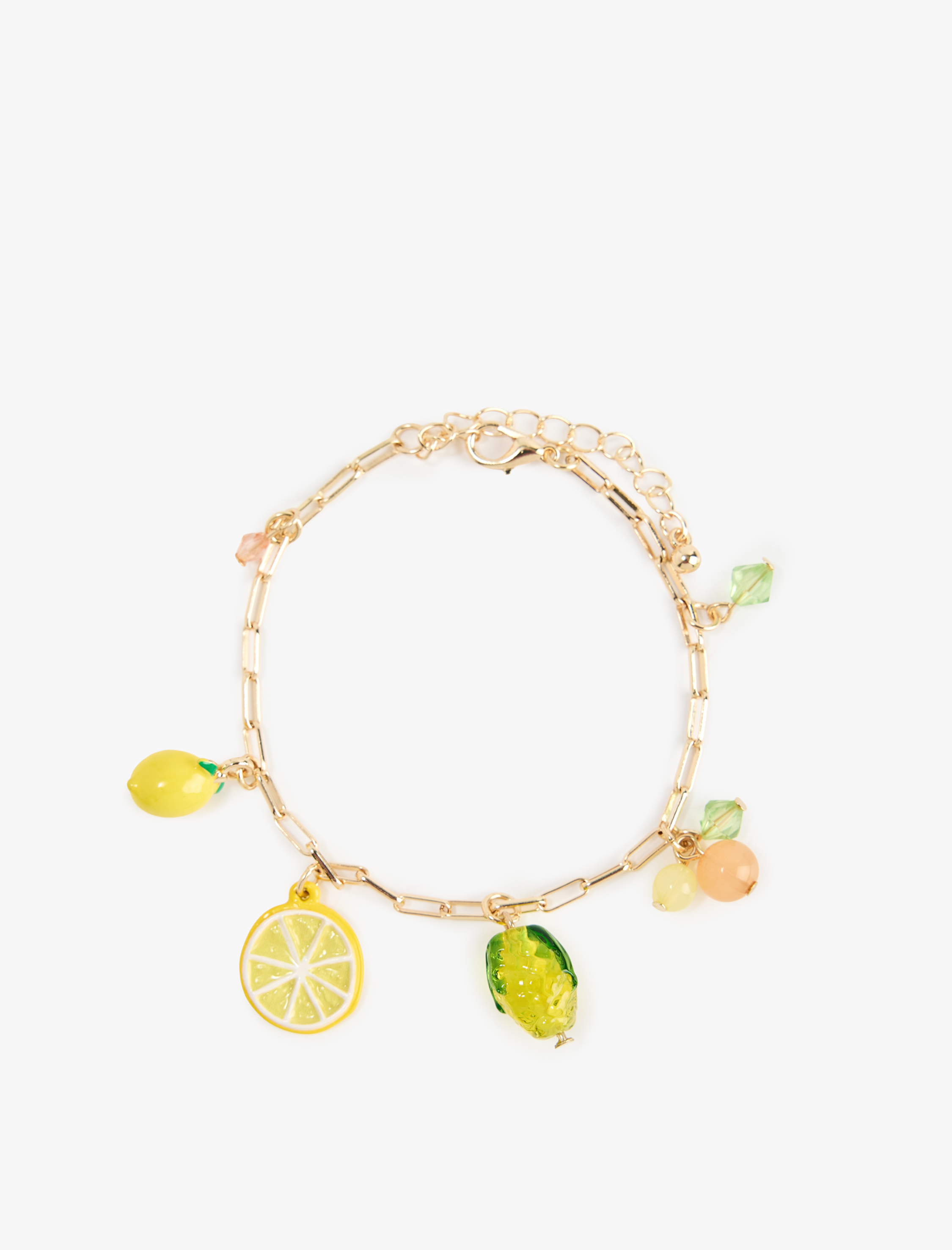  Kadın Meyve Detaylı Sallantılı Zincir Bileklik