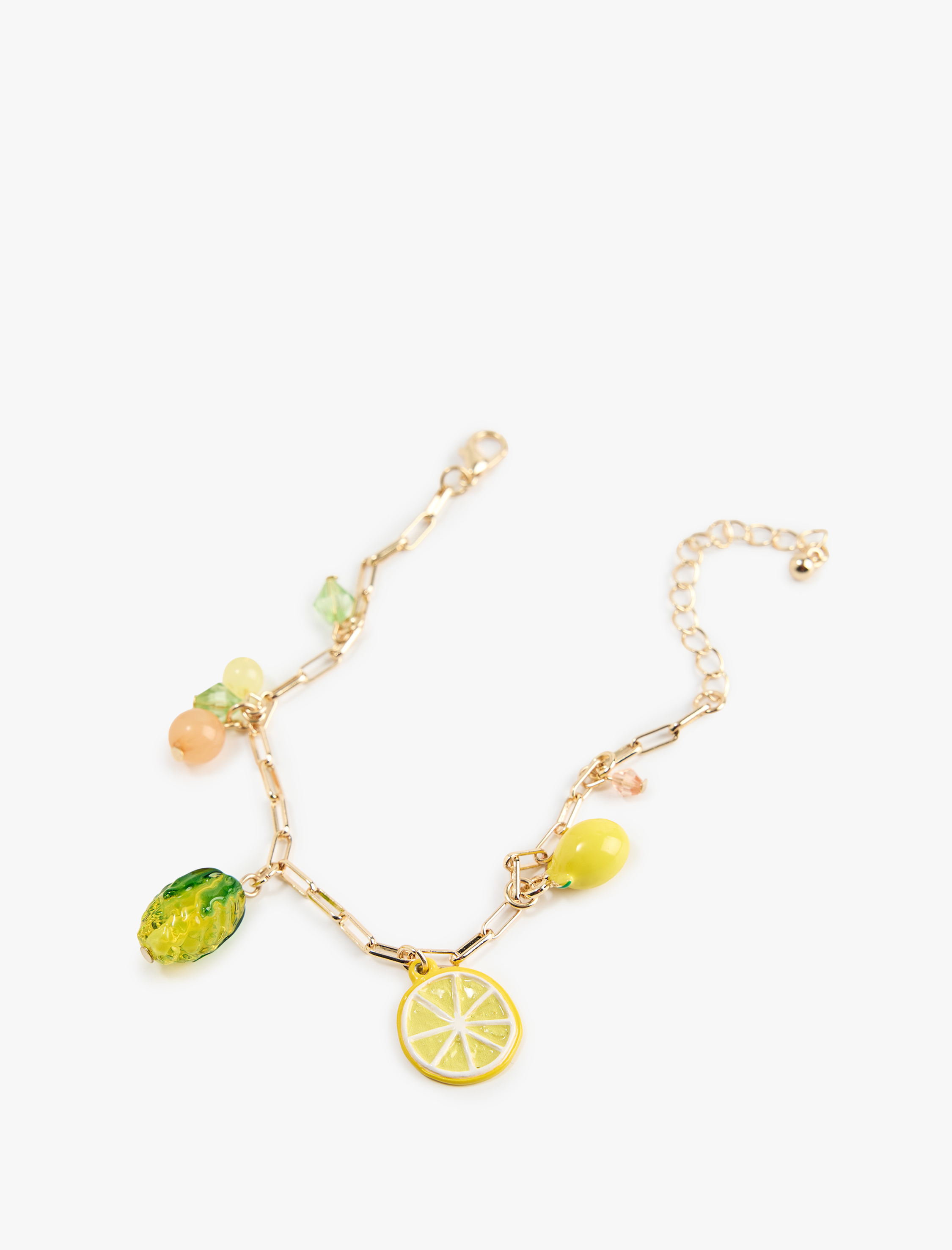  Kadın Meyve Detaylı Sallantılı Zincir Bileklik