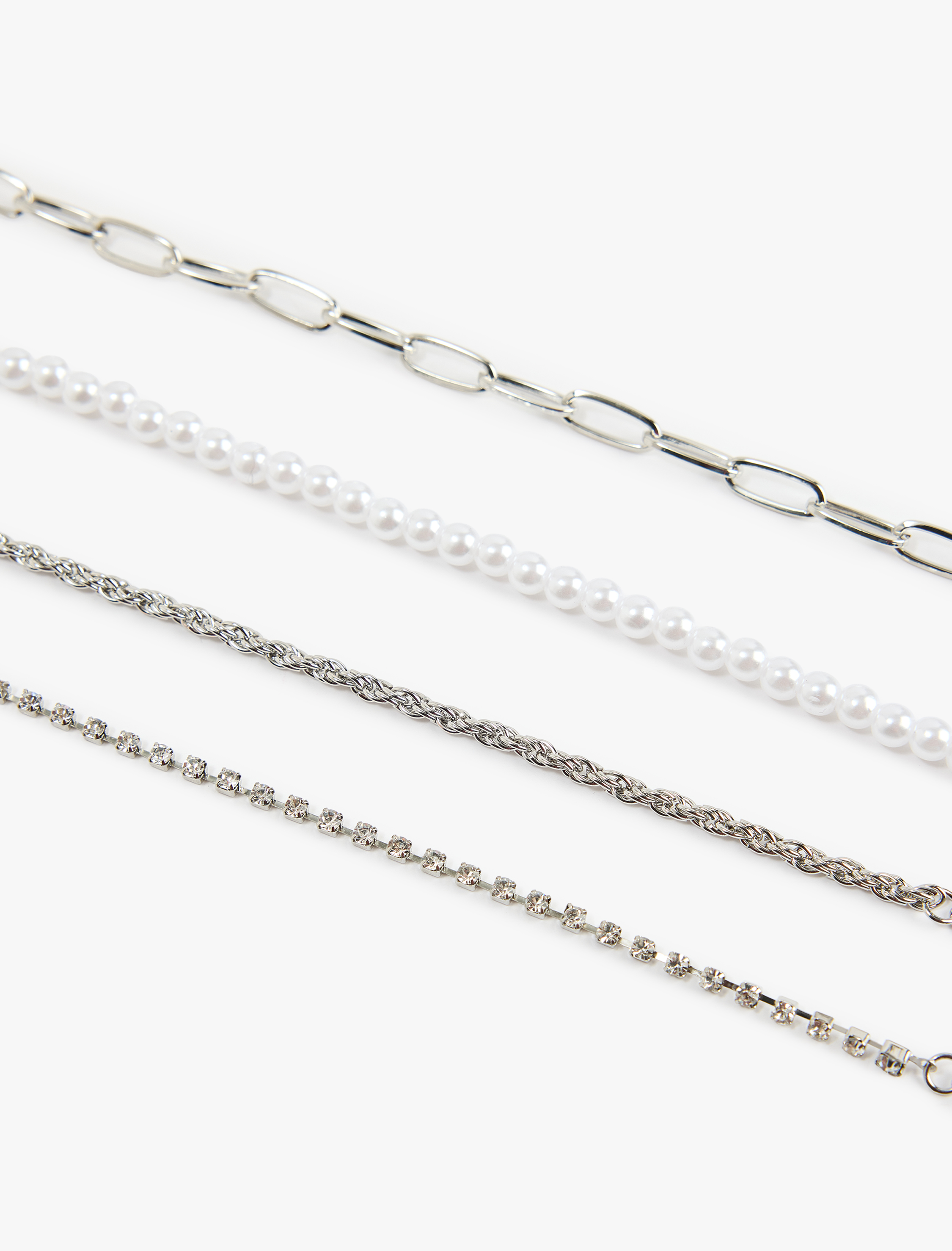  Kadın 4'lü Zincir Bileklik Seti