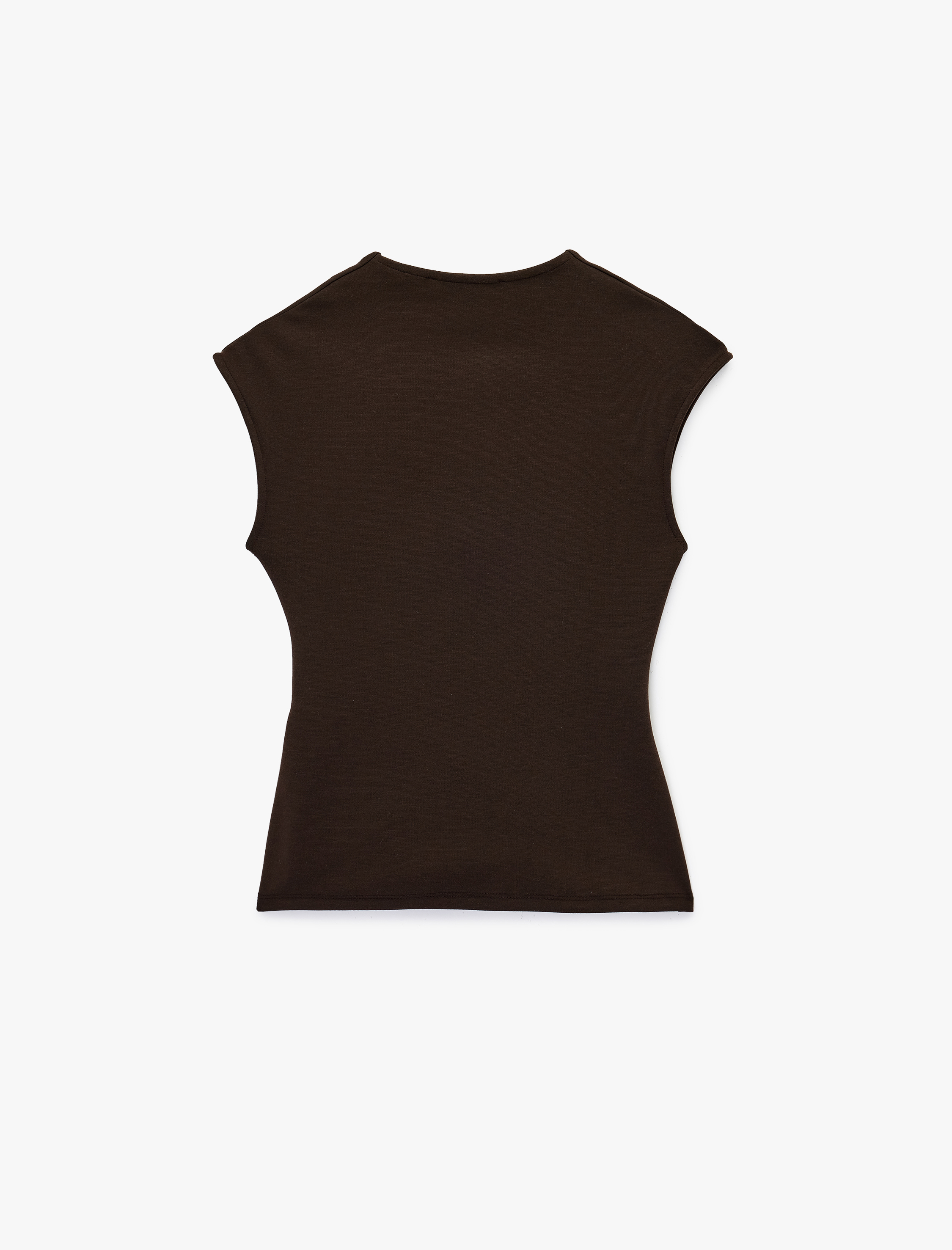   Slim Fit Kolsuz Metal Aksesuarlı V Yaka Kruvaze Triko Hırka