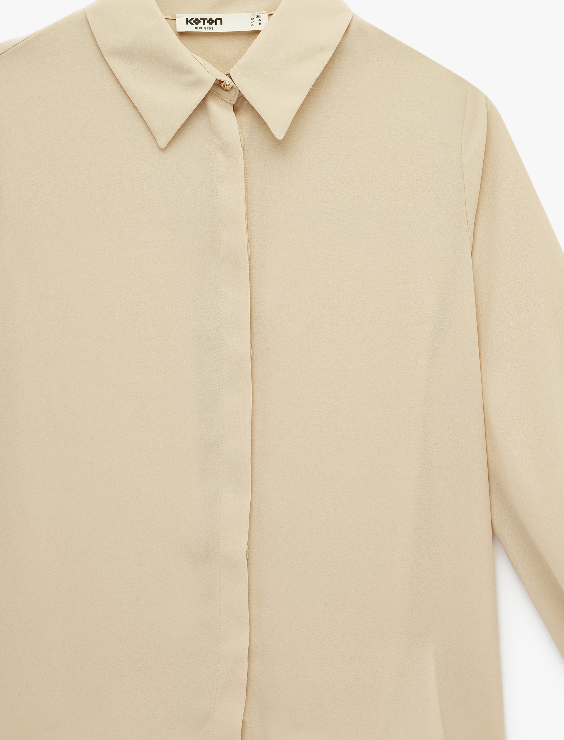   Regular Fit Klasik Yaka Düğmeli Uzun Kollu Gömlek