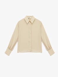 Regular Fit Klasik Yaka Düğmeli Uzun Kollu Gömlek