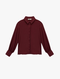 Regular Fit Klasik Yaka Düğmeli Uzun Kollu Gömlek