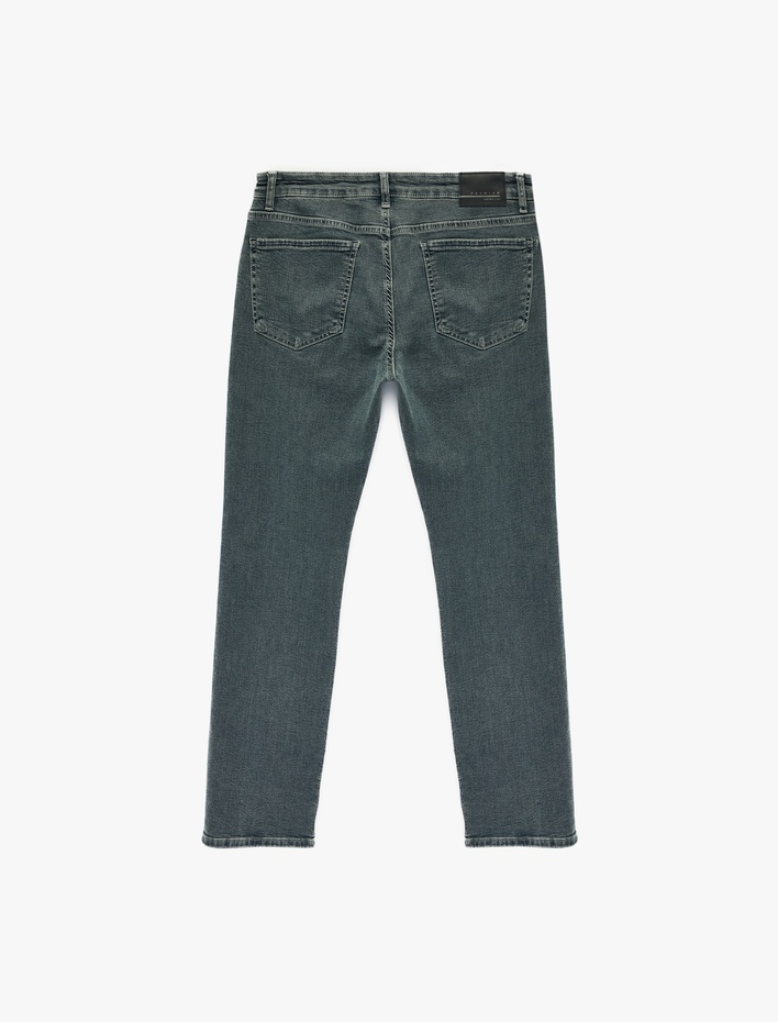  Normal Bel Düz Paça Pamuklu Straight Fit Jean Pantolon - Mark Jean