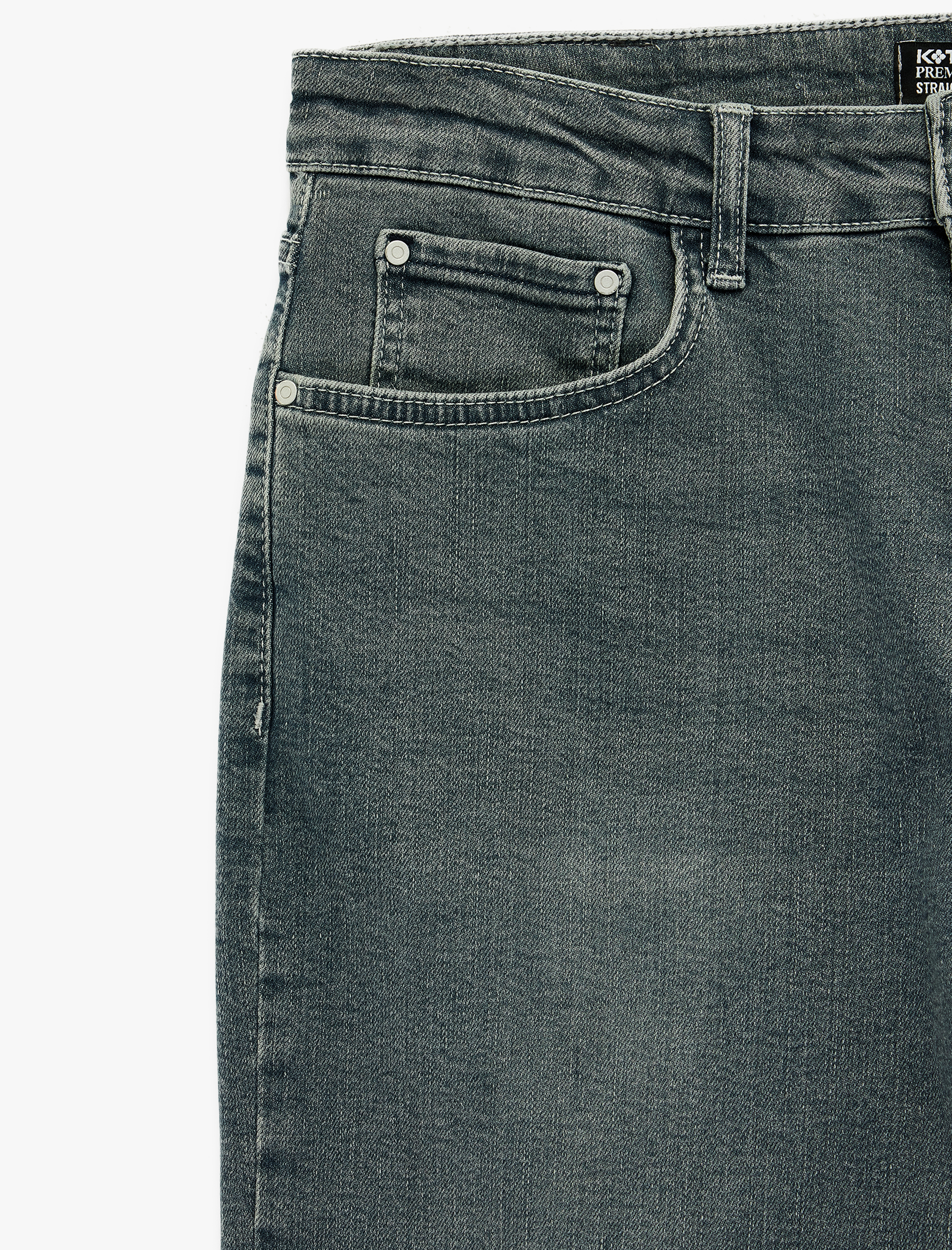   Normal Bel Düz Paça Pamuklu Straight Fit Jean Pantolon - Mark Jean