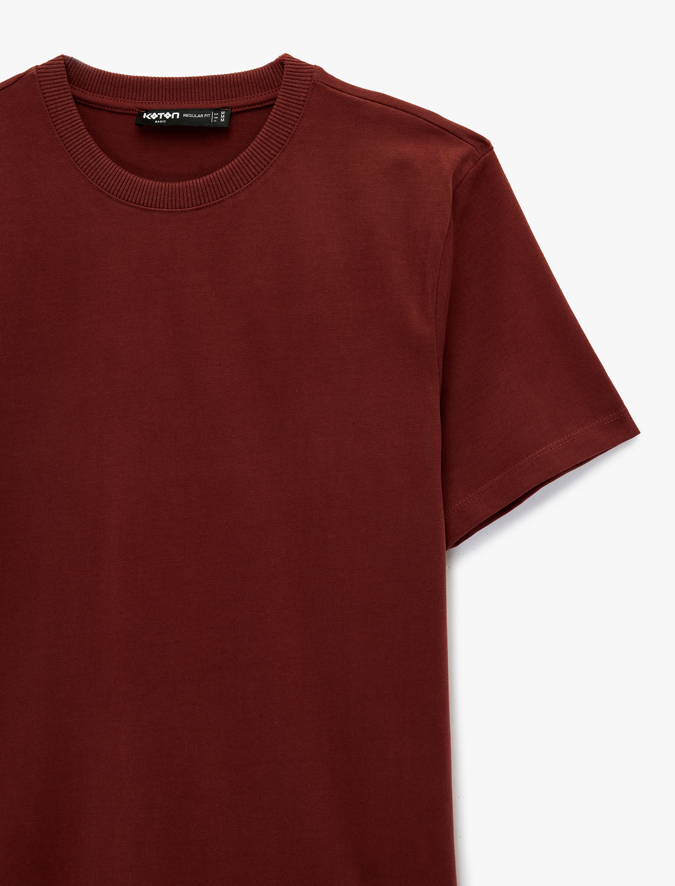   Pamuklu Regular Fit Kısa Kollu Basic Bisiklet Yaka Tişört