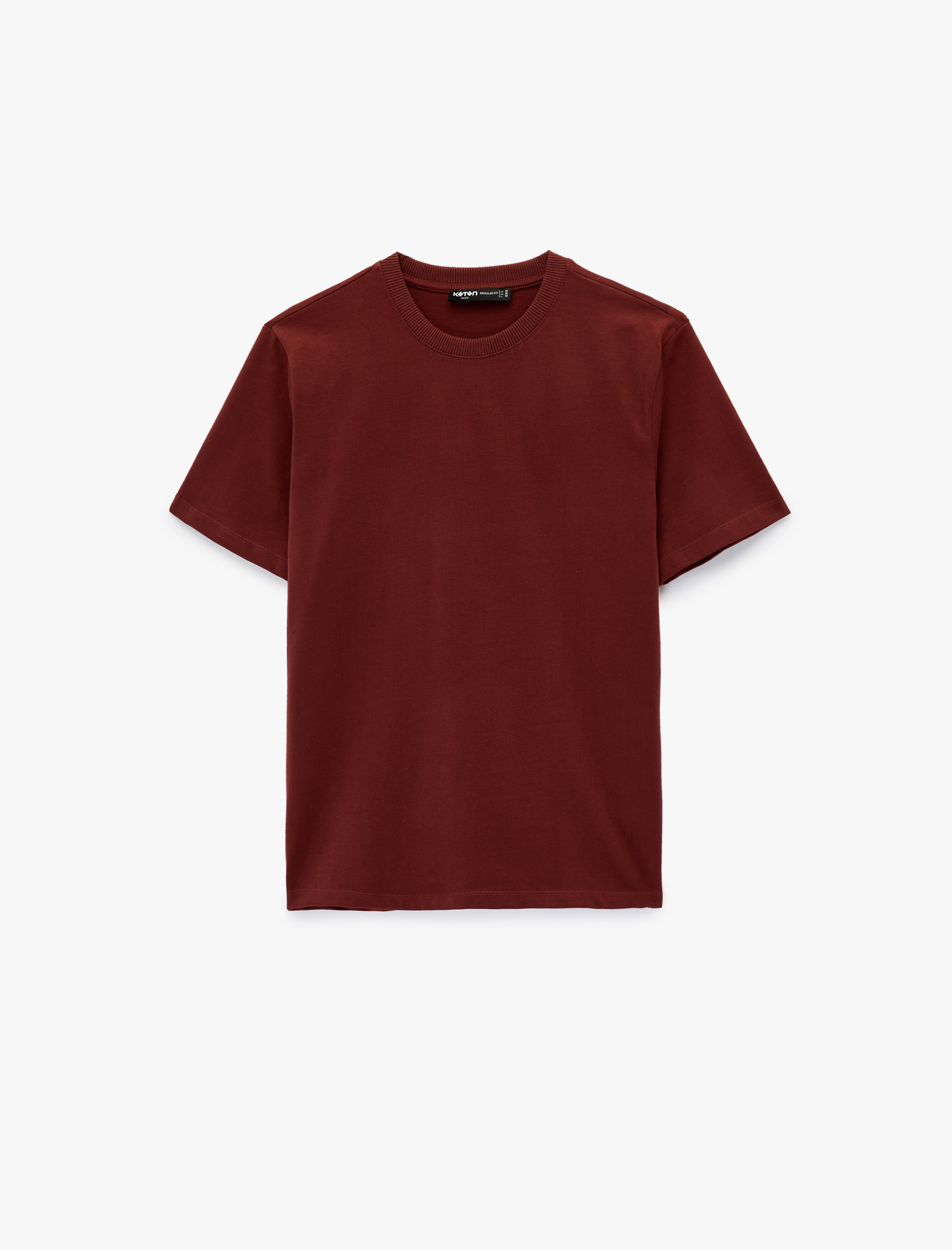   Pamuklu Regular Fit Kısa Kollu Basic Bisiklet Yaka Tişört