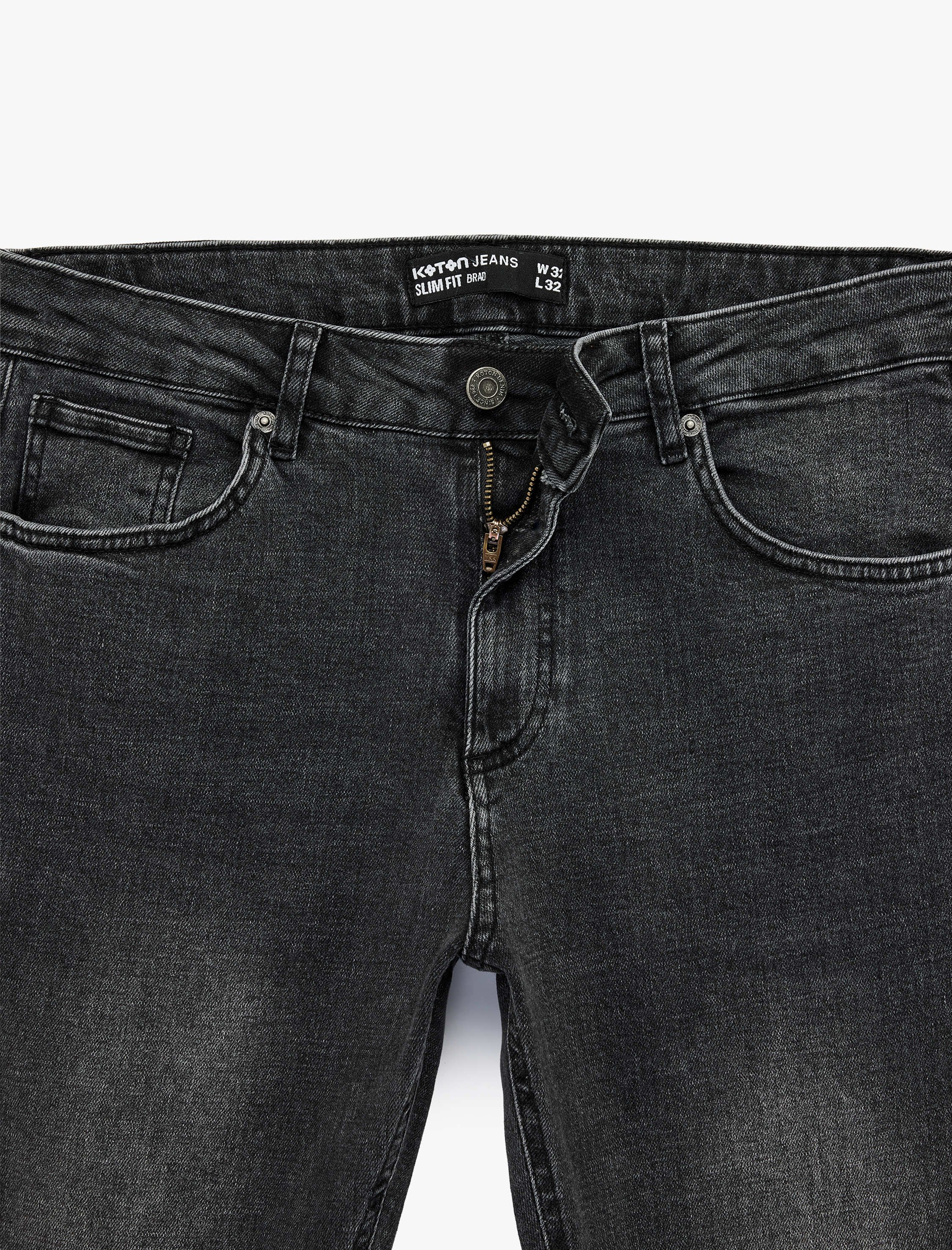   Normal Bel Pamuklu 5 Cepli Slim Fit Jean Pantolon - Brad Jean