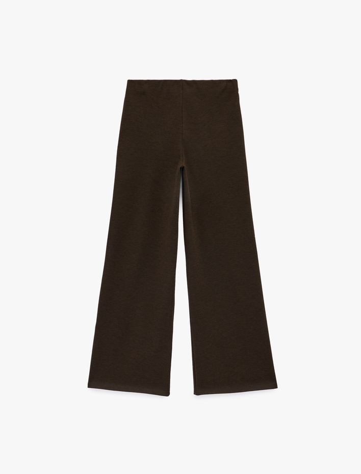  Regular Fit Düz Geniş Paça Pantolon