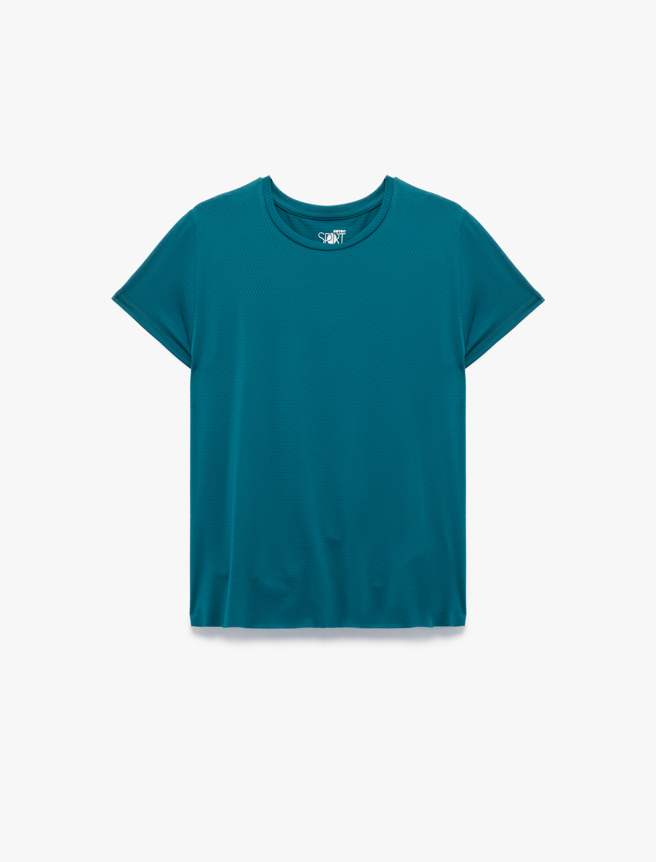   Rahat Kalıp Kısa Kollu Bisiklet Yaka Spor Tişört