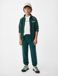 Pamuklu Beli Lastikli Cepli Şardonlu Jogger Eşofman Altı