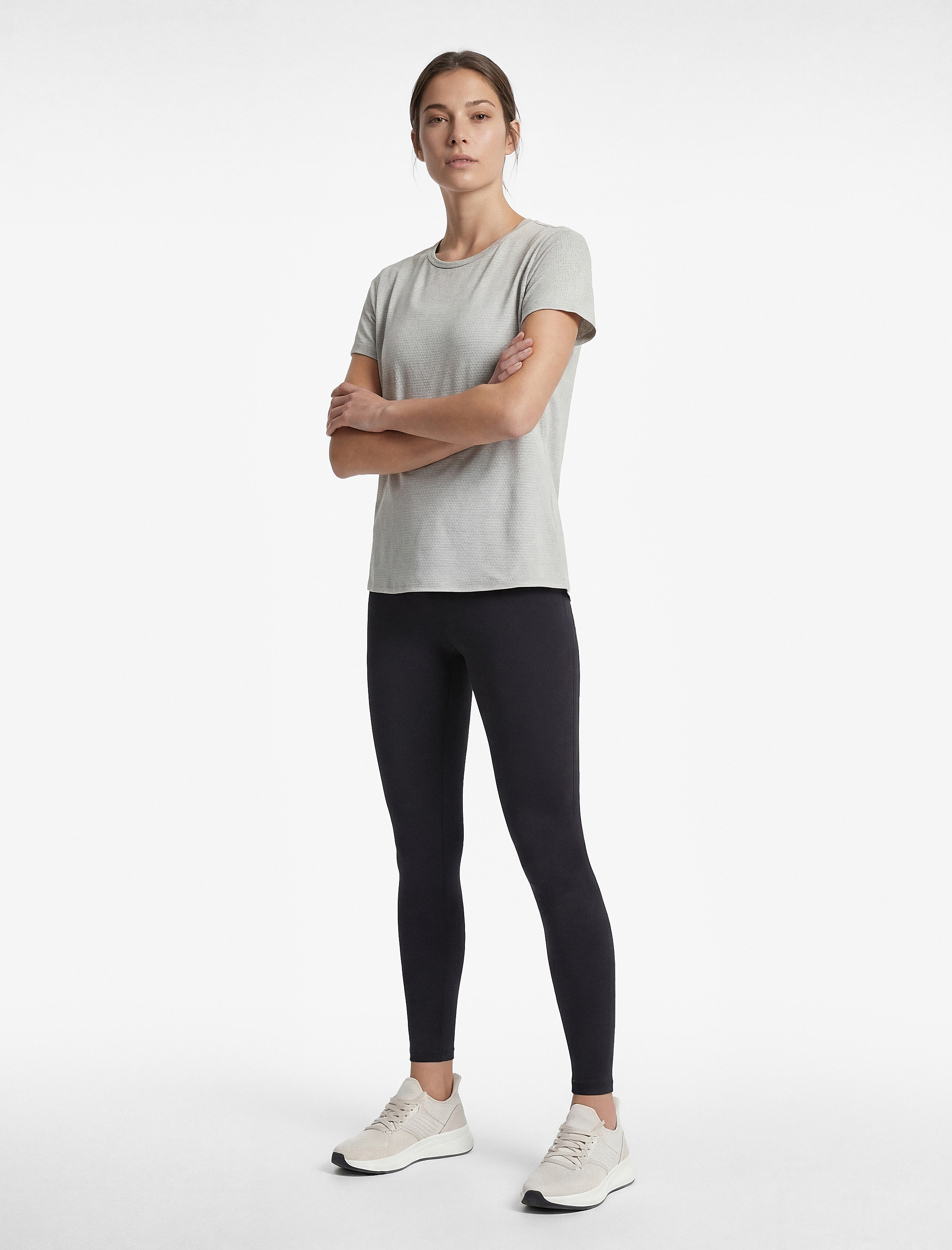   Rahat Kalıp Kısa Kollu Bisiklet Yaka Spor Tişört