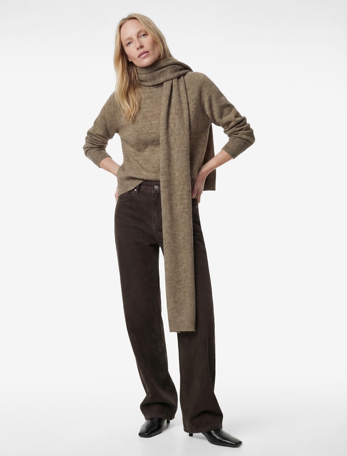  Uzun Kollu Bisiklet Yaka Basic Triko Kazak