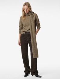 Uzun Kollu Bisiklet Yaka Basic Triko Kazak