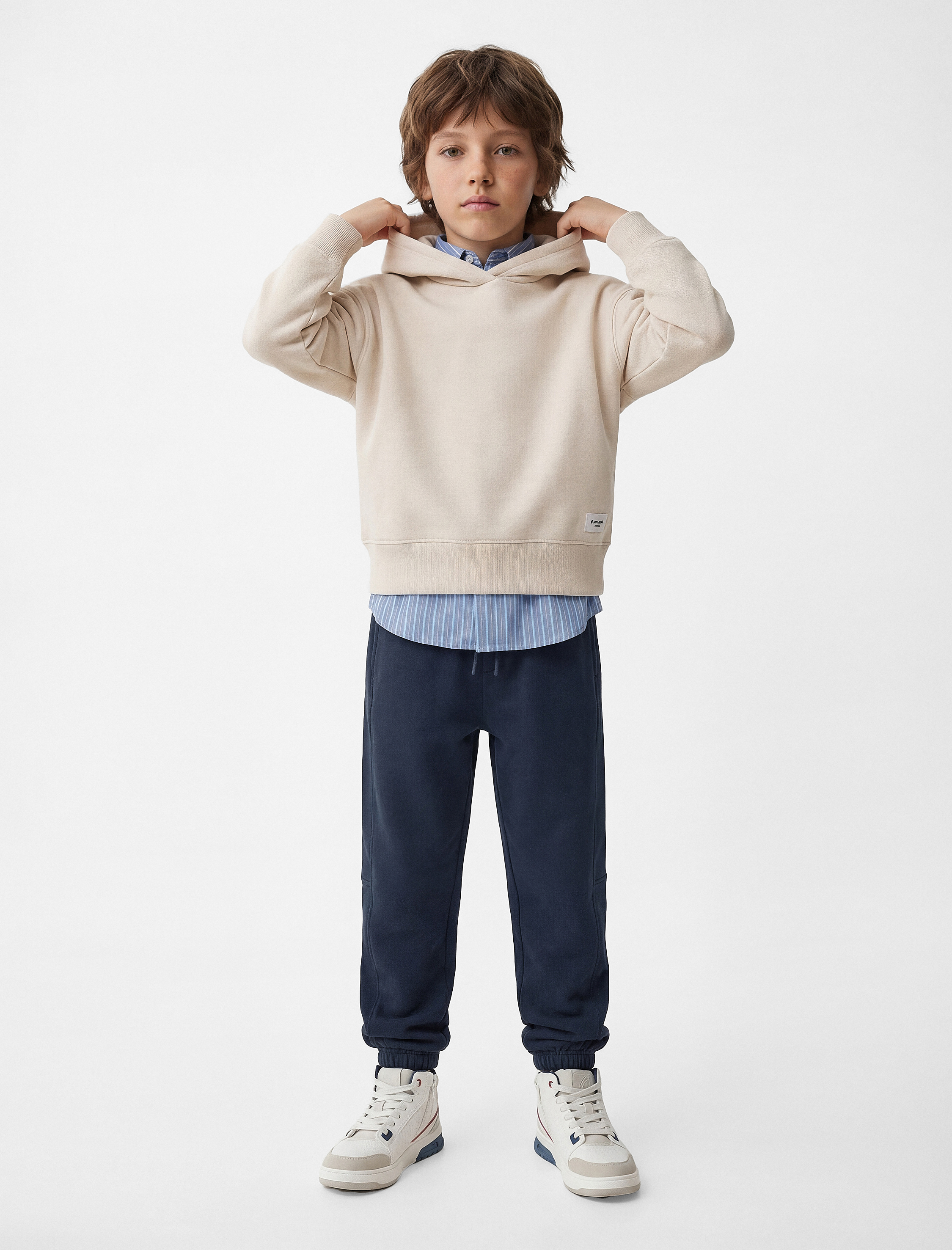  Erkek Çocuk Beli Bağcıklı Lastikli Paça Jogger Eşofman Altı