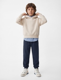 Beli Bağcıklı Lastikli Paça Jogger Eşofman Altı