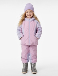 Uzun Kollu Kapaklı Cep Detaylı Renk Bloklu Fermuarlı Kapşonlu Oversize Kayak Montu