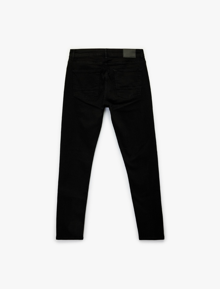  Pamuklu Normal Bel Dikiş Detaylı Slim Fit Jean Pantolon - Brad Jean